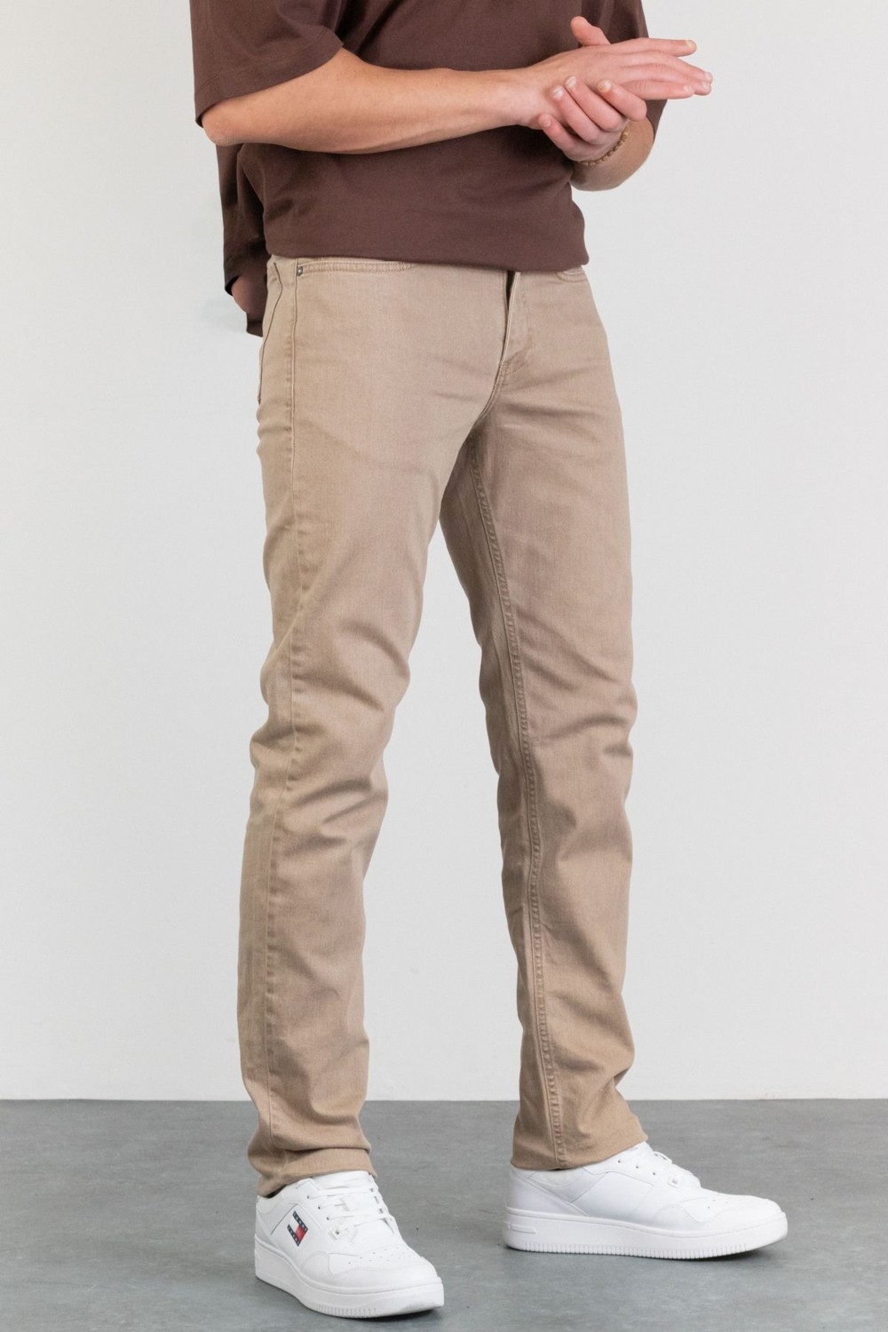 Hlt Jeans Erkek Bej Regular Fit Esnek Likralı Denim Jeans Kot Pantolon Hlthe001933 - Regular Bej görsel 3