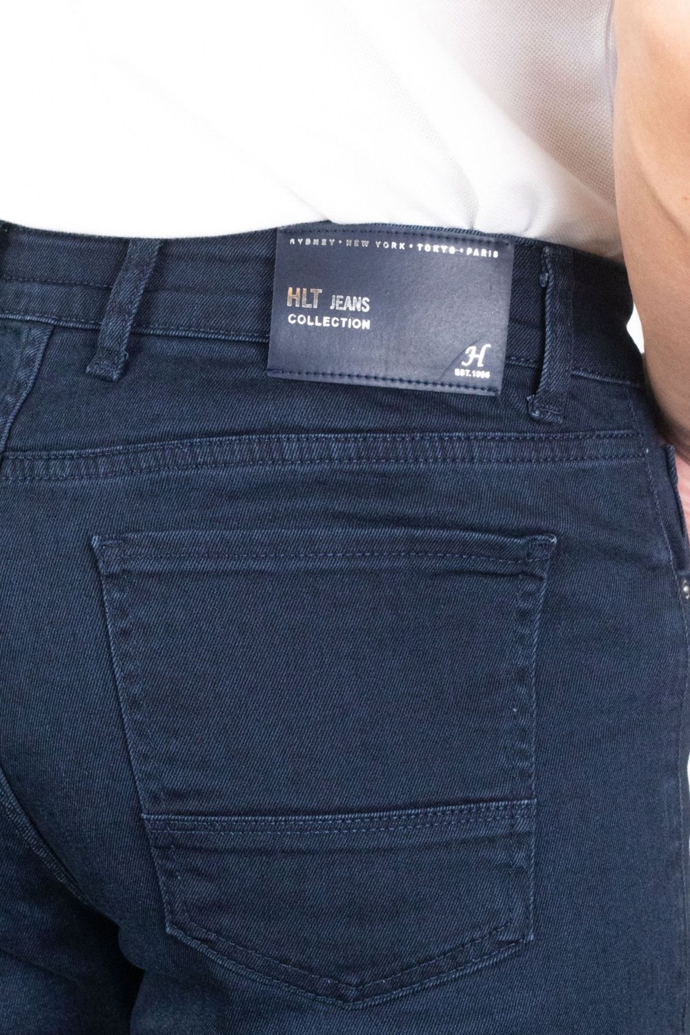Hlt Jeans Erkek Lacivert Regular Fit Rahat Kesim Esnek Likralı Denim Jeans Kot Pantolon Hlthe003005 görsel 7