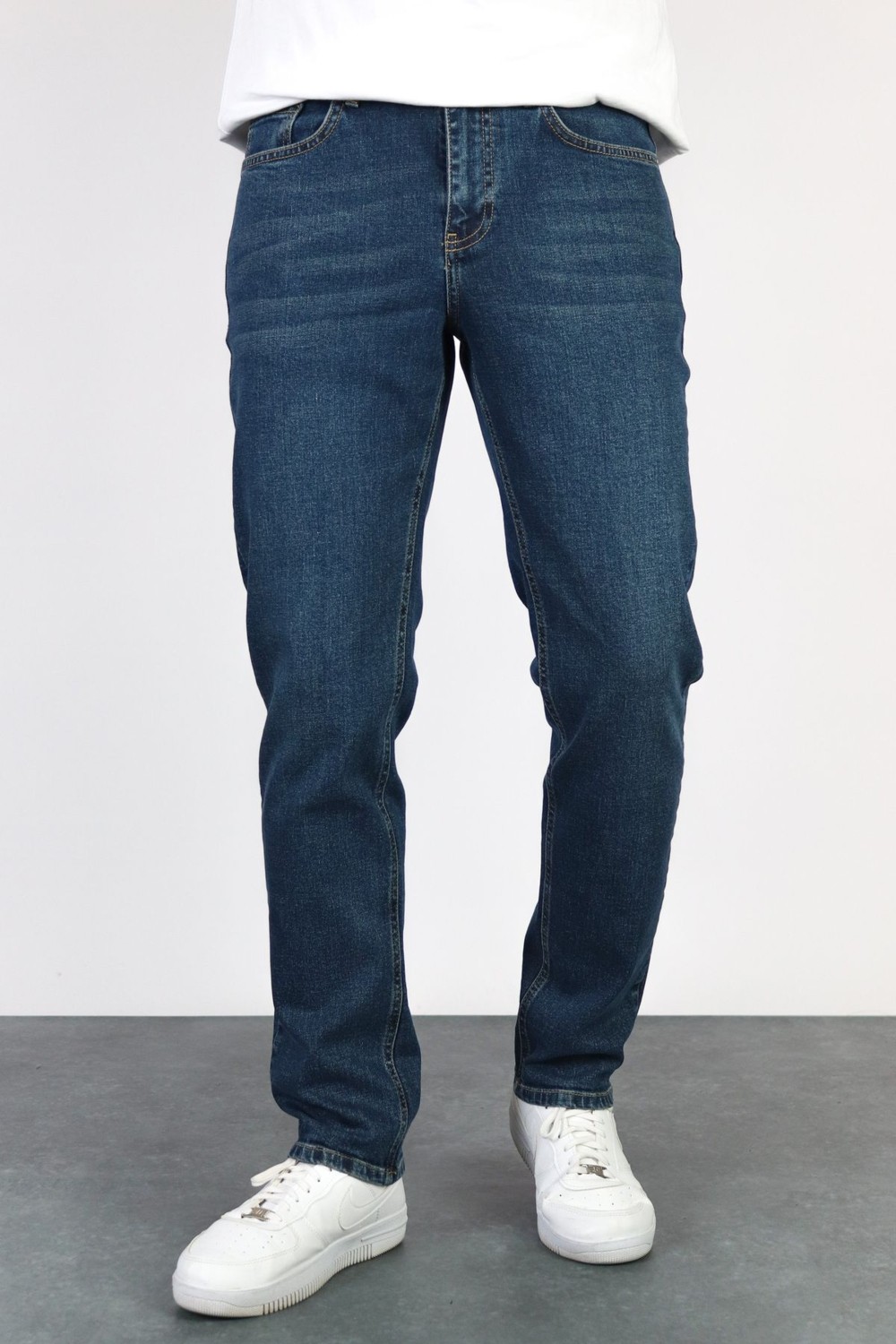 Hlt Jeans Erkek Okyanus Mavisi Regular Fit Boru Paça Esnek Likralı Denim Jeans Kot Pantolon HLTHE001976 görsel 2