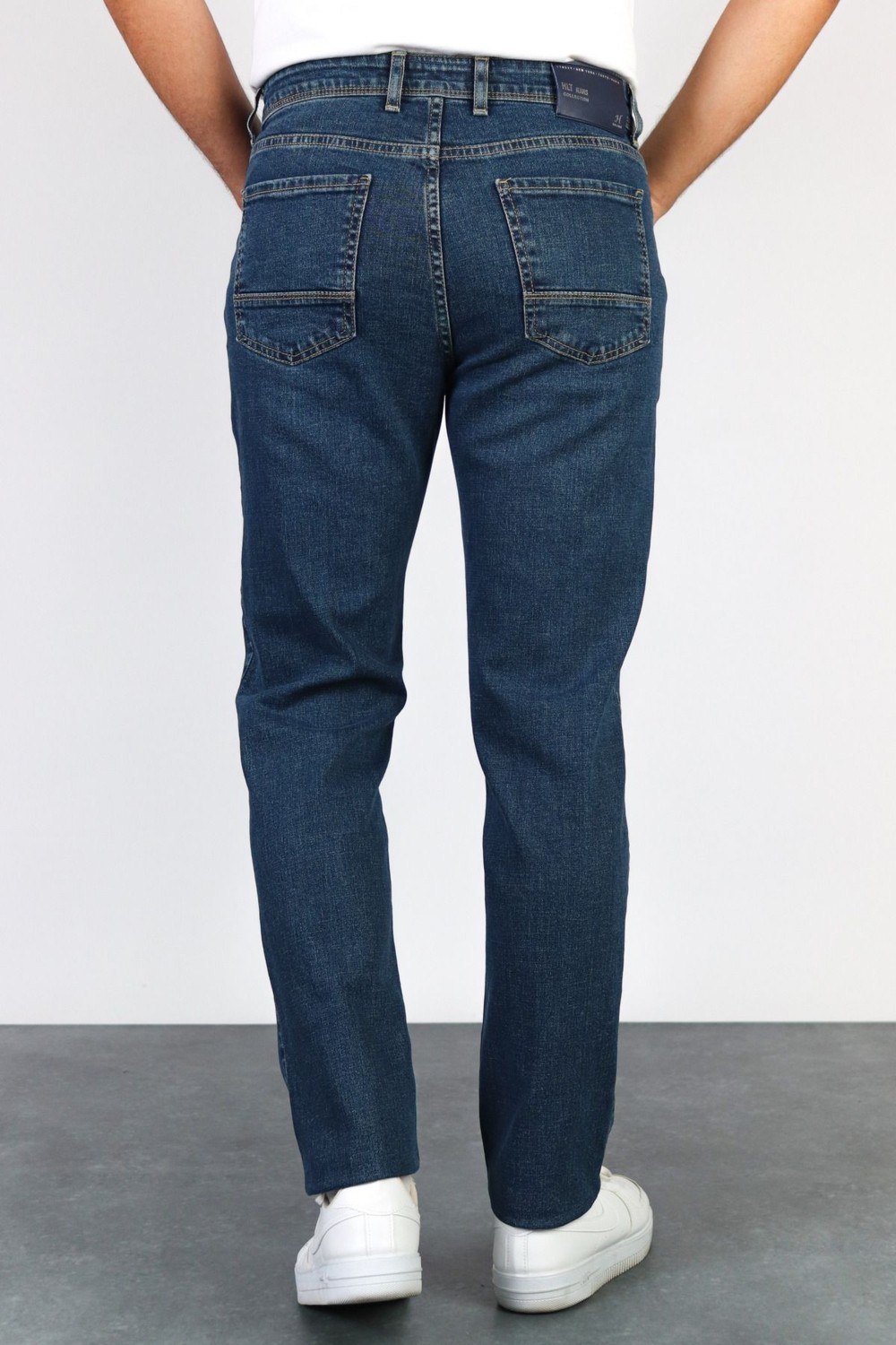 Hlt Jeans Erkek Okyanus Mavisi Regular Fit Boru Paça Esnek Likralı Denim Jeans Kot Pantolon HLTHE001976 görsel 5