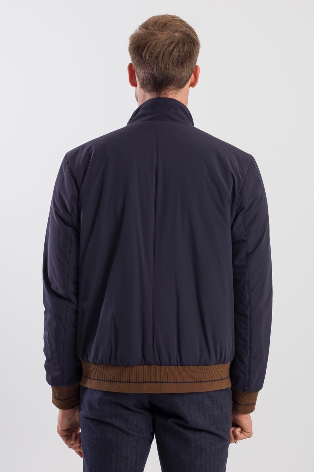 Jakamen Lacivert Comfort Fit Dik Yaka Mont görsel 4