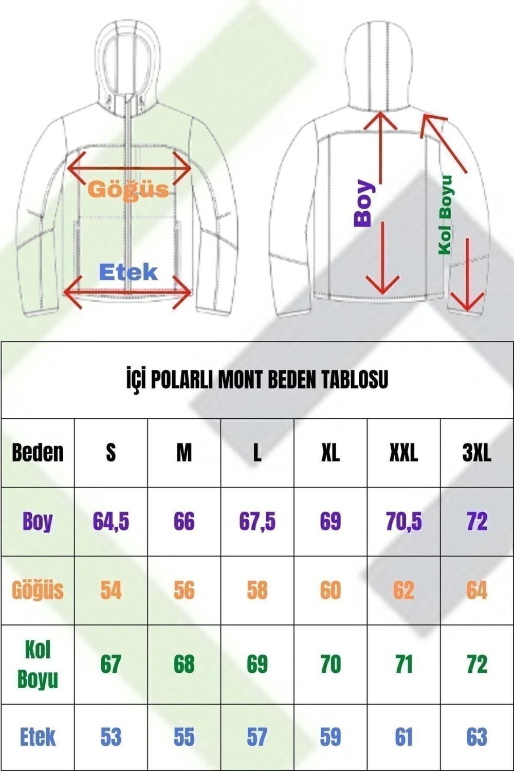 Freemen Spor Kadın Kapüşonlu Polarlı Su Geçirmez Rüzgara Mont & Kaban & Parka görsel 5
