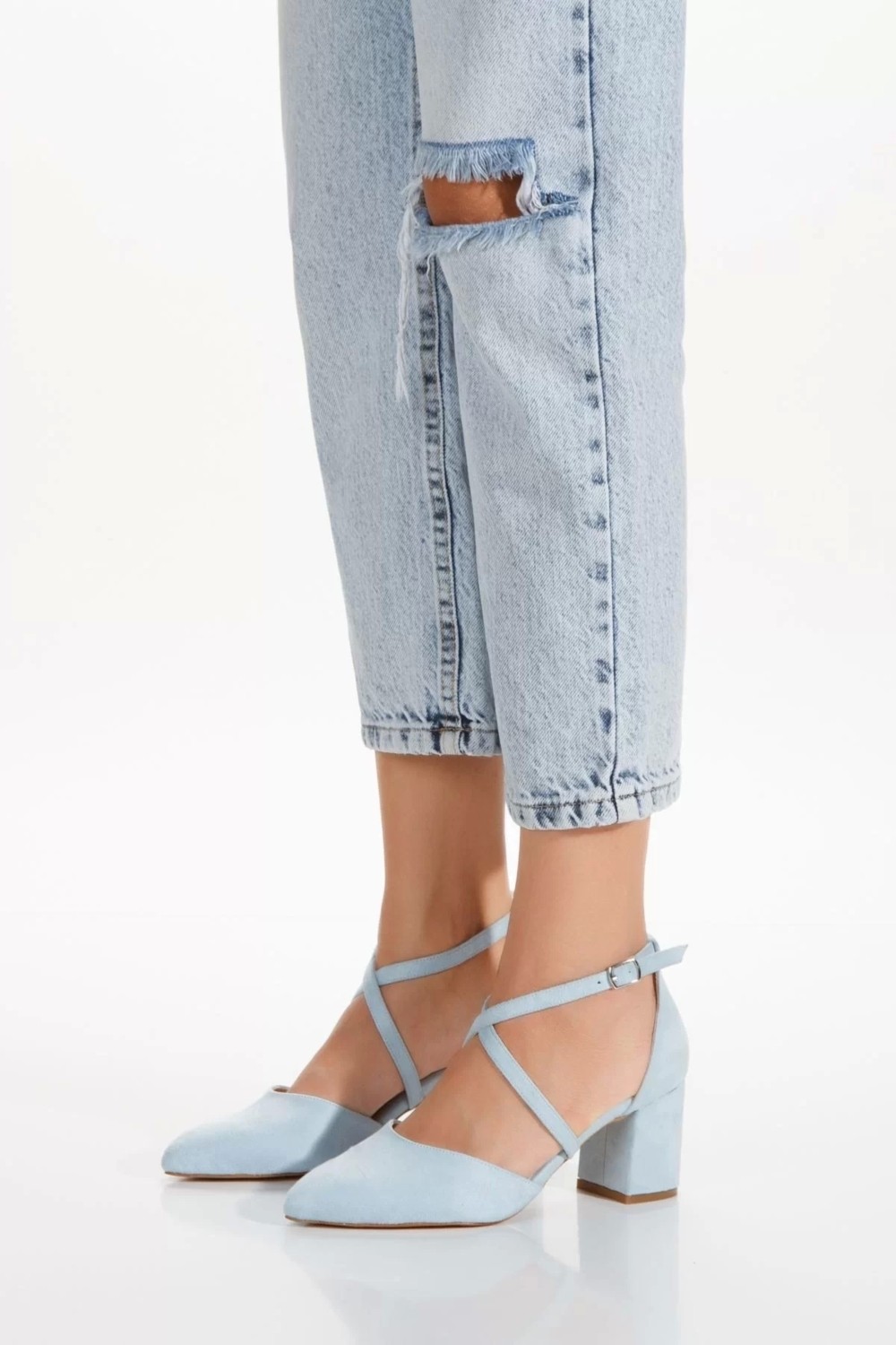 PayBuy Kadın Moda Şık Klasik Kısa Düğün Nişan Gece Abiye Ayakkabı görsel 4
