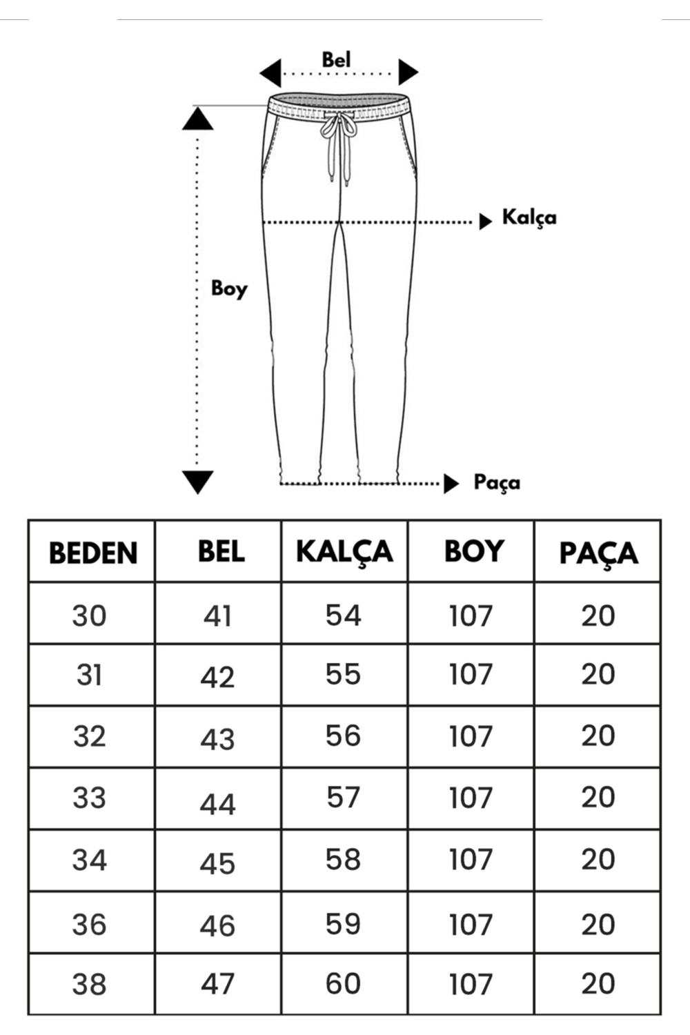 Stil Kombin Rahat Baggy Kot Pantolon MM_0405 görsel 5