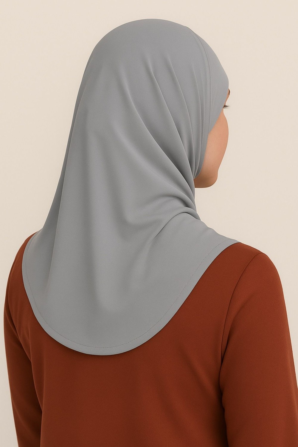 Mim Eşarp ve Şal Pileli Tesettür Hijab Hazır Eşarp görsel 3