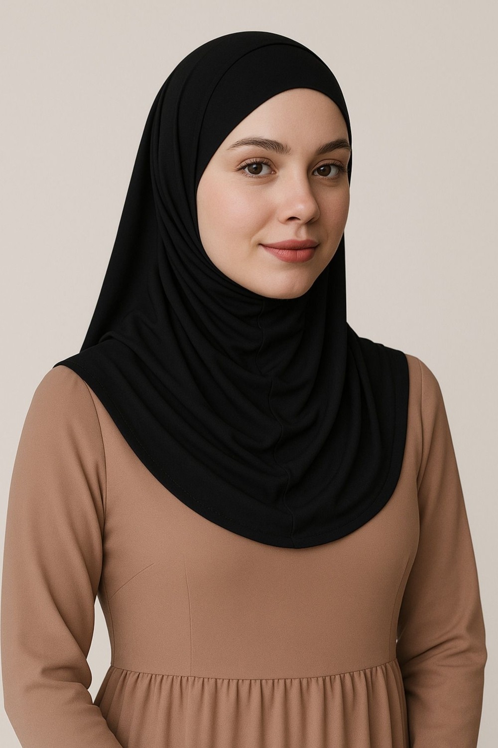 Mim Eşarp ve Şal Pileli Tesettür Hijab Hazır Eşarp görsel 5