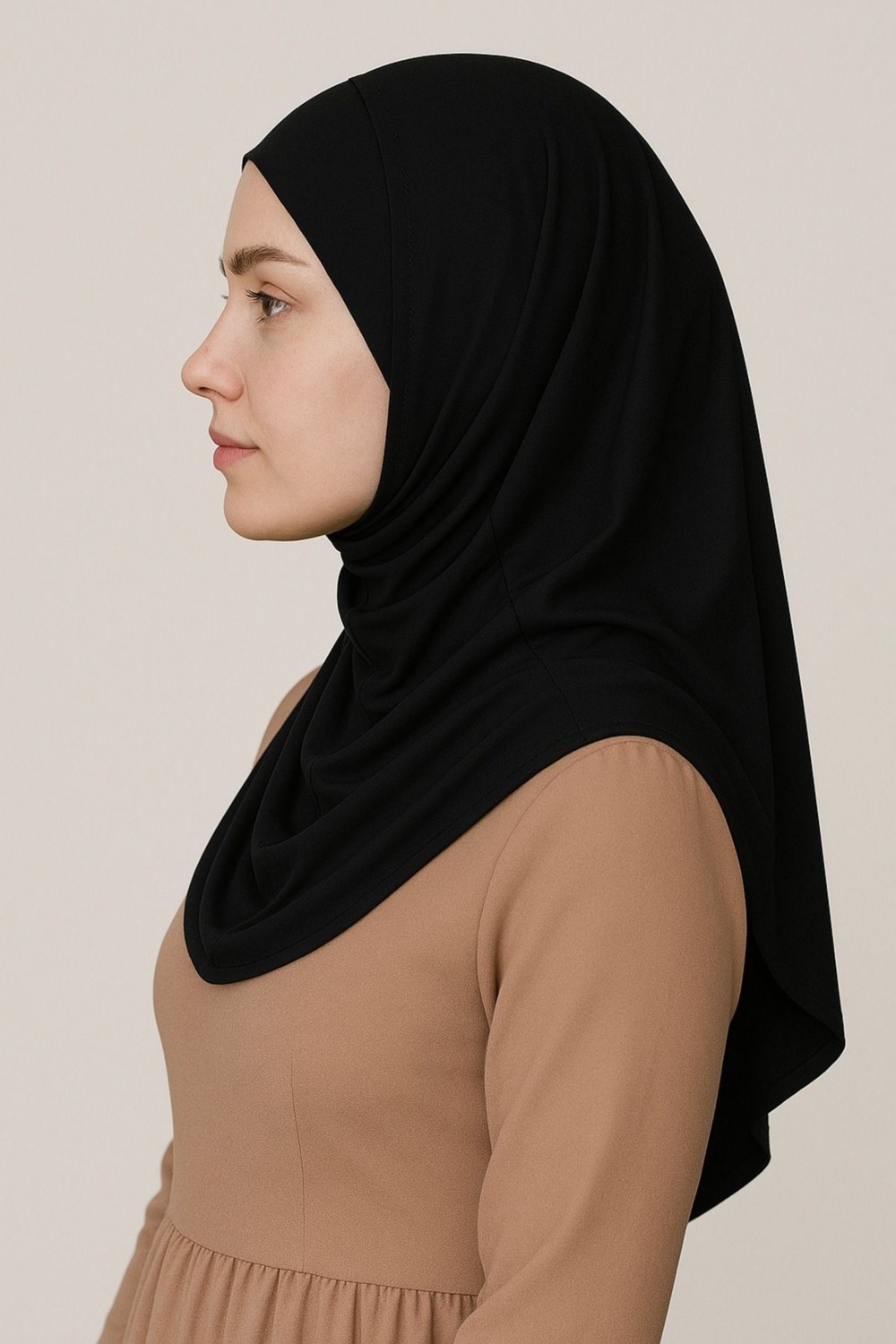 Mim Eşarp ve Şal Pileli Tesettür Hijab Hazır Eşarp görsel 6