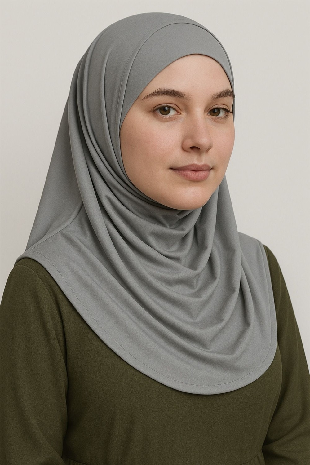 Mim Eşarp ve Şal Pileli Tesettür Hijab Hazır Eşarp