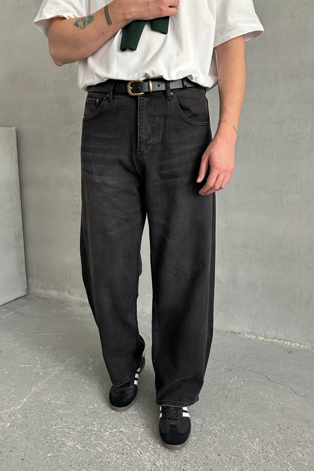 HYMAN Erkek Ekstra Baggy Jean Pantolon görsel 7