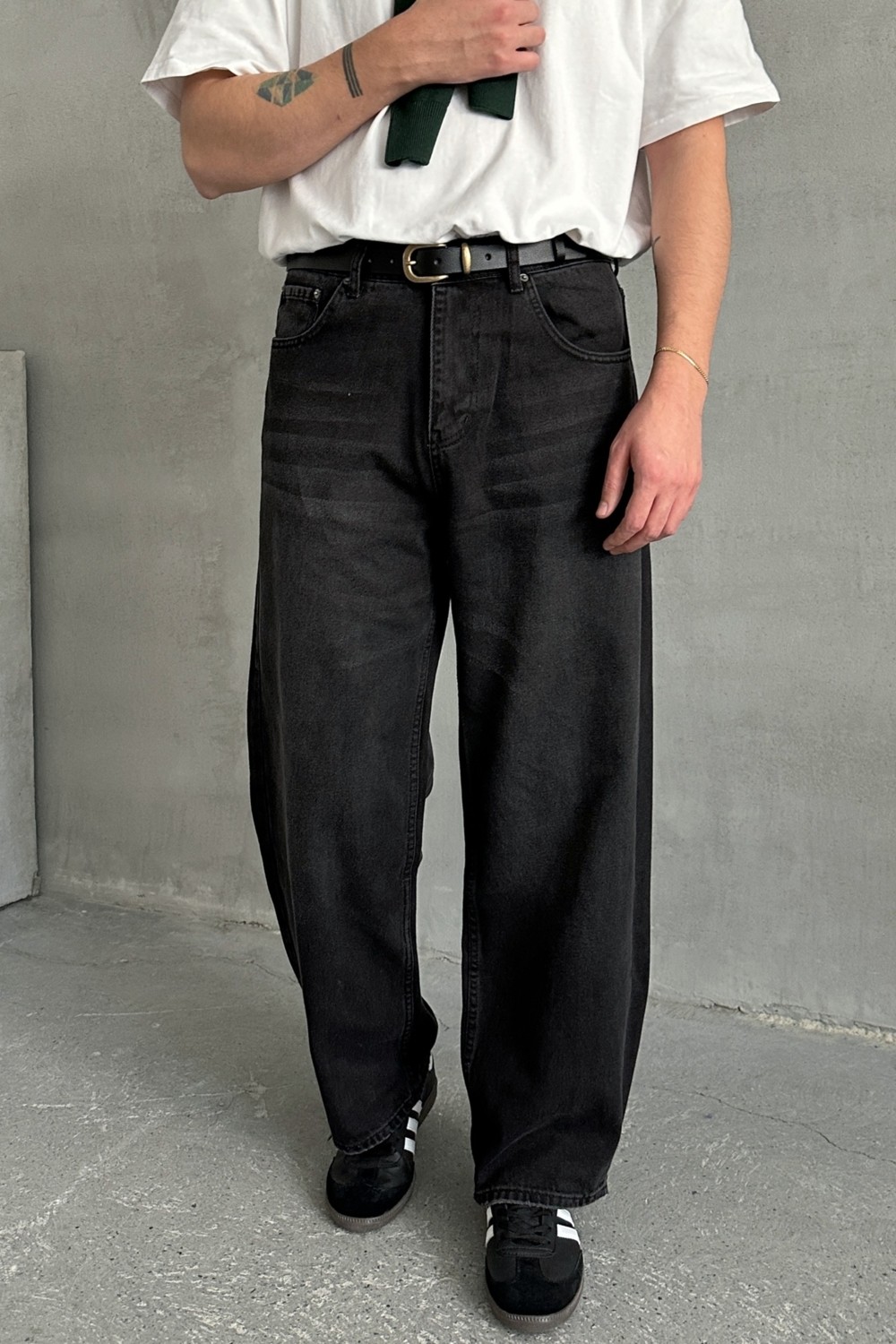 HYMAN Erkek Ekstra Baggy Jean Pantolon görsel 8