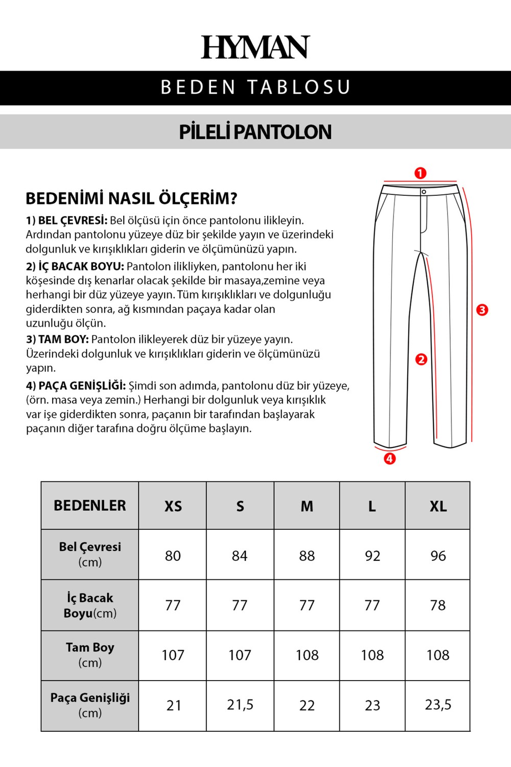 HYMAN Erkek Pileli Baggy Kalıp Kumaş Pantolon görsel 7