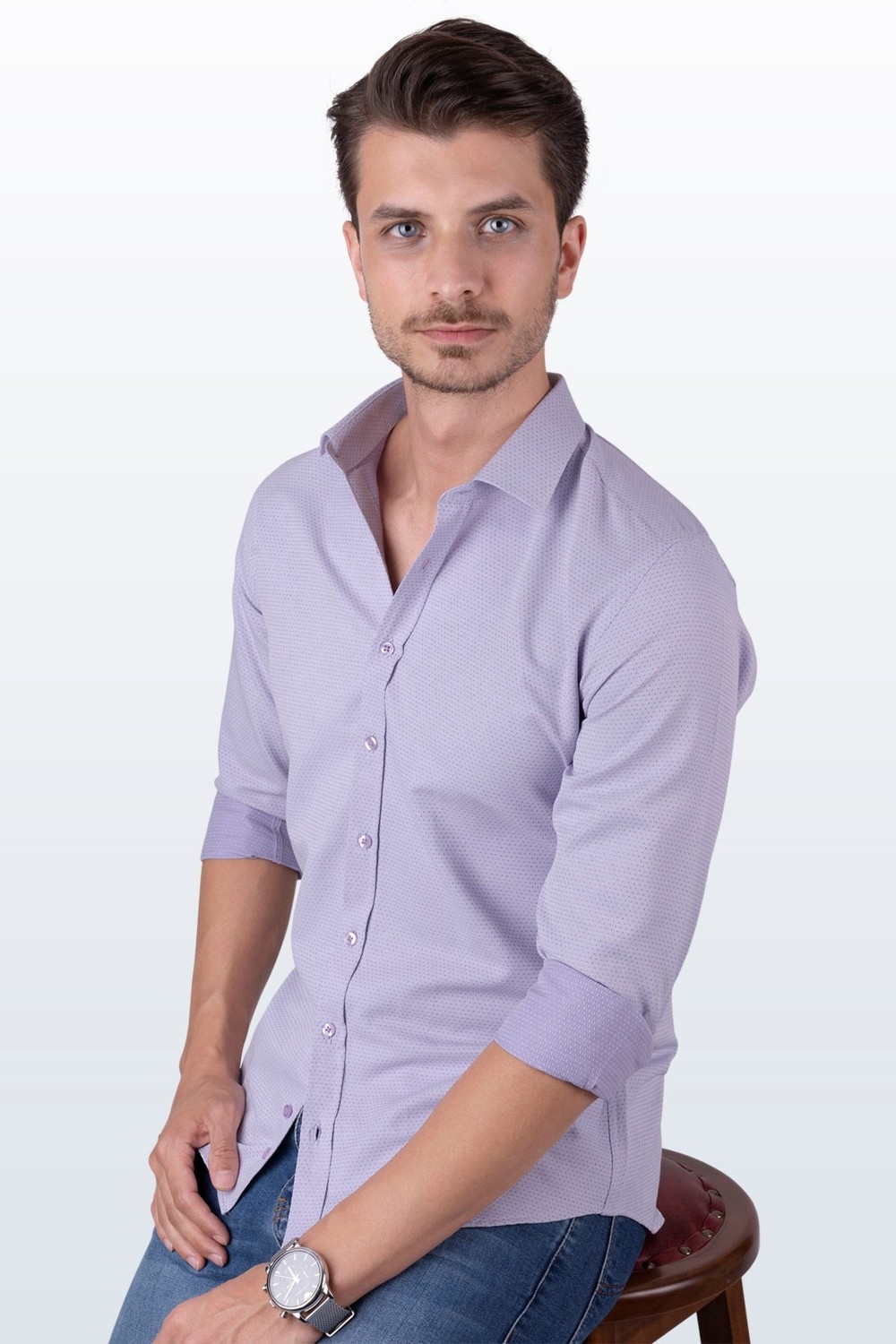 Etikmen Siyah Slimfit Erkek Gömlek görsel 5