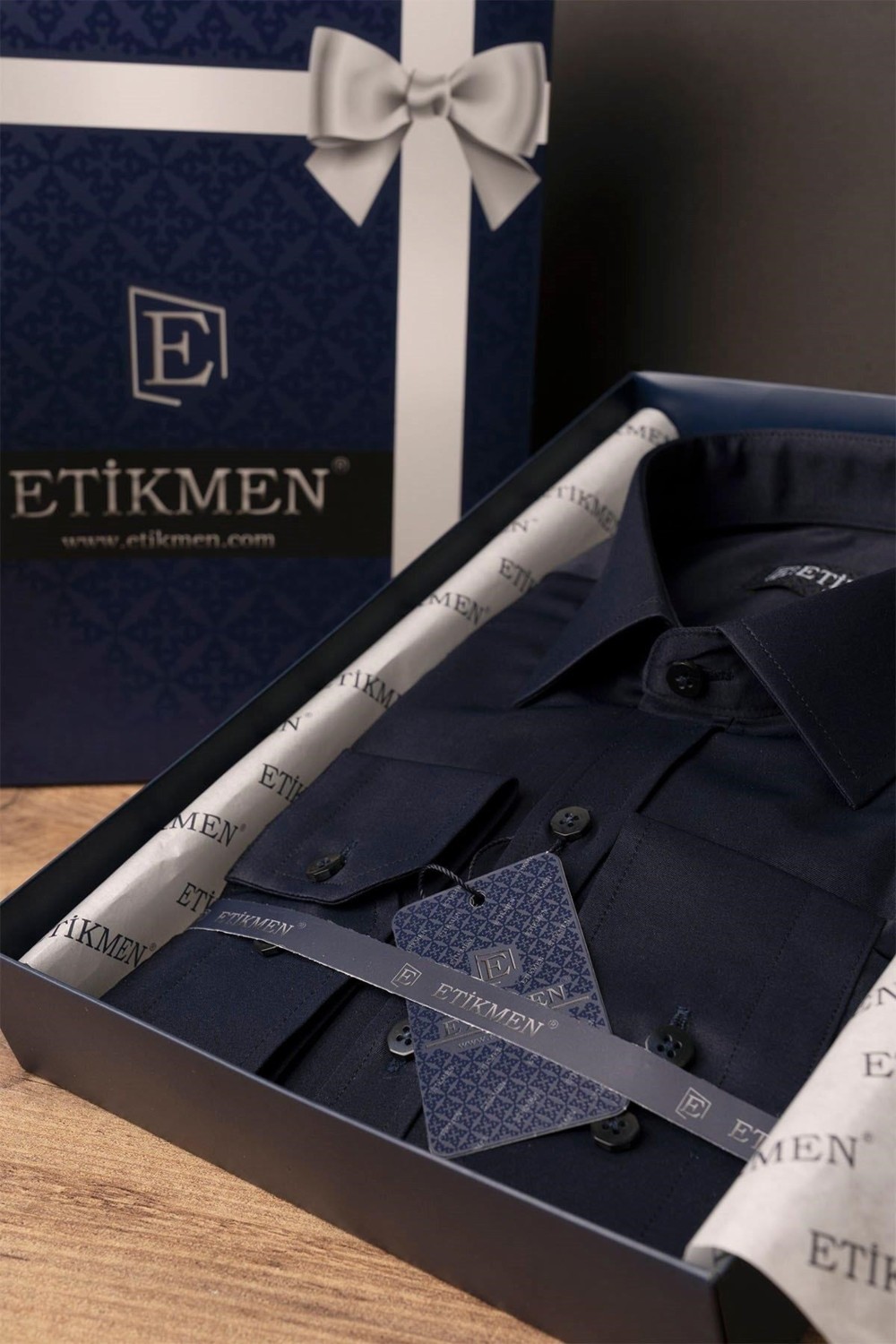 Etikmen Yeşil Saten Slimfit Erkek Gömlek görsel 5