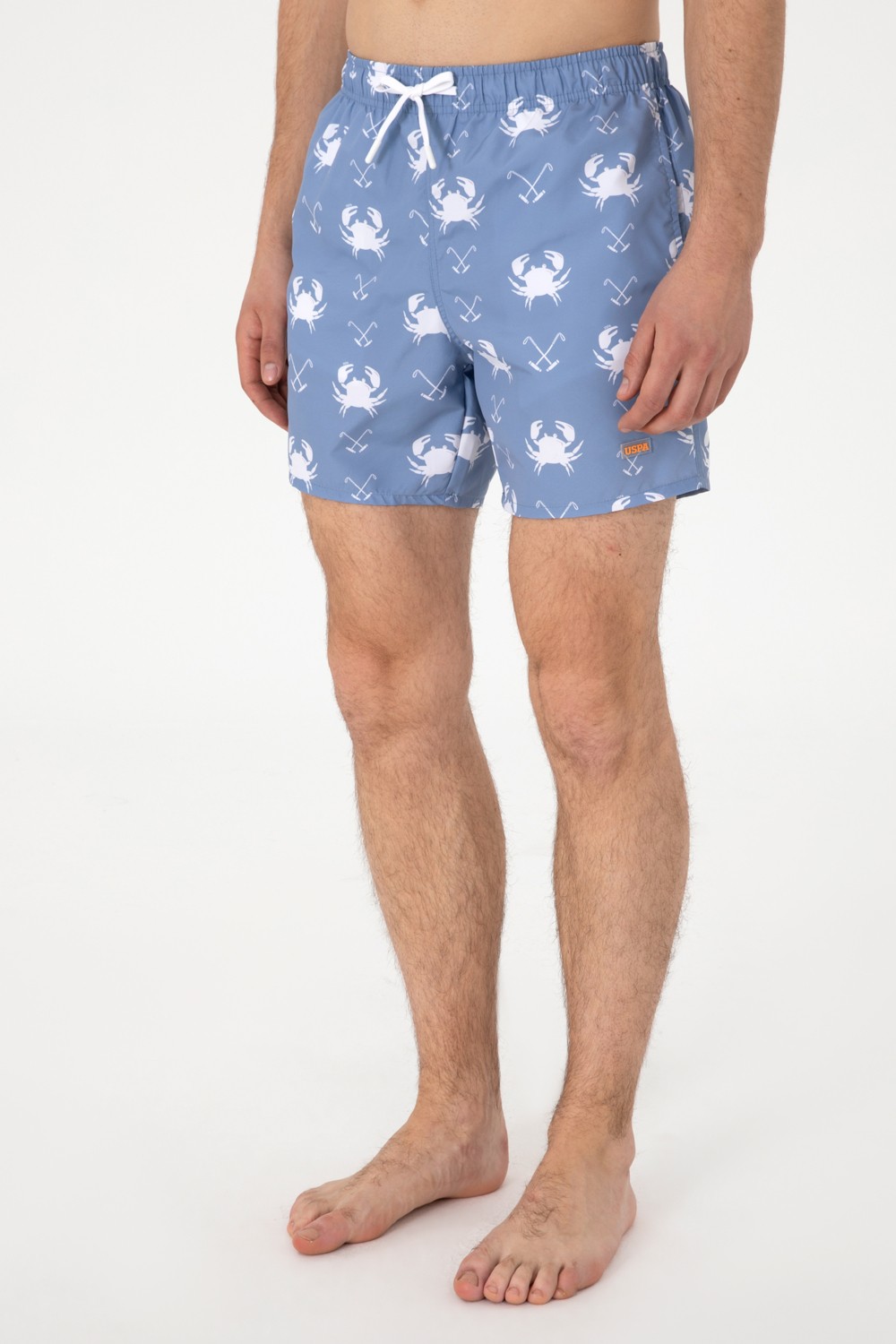 U.S. Polo Assn. Erkek Mavi Deniz Şortu 50299766-VR036 görsel 2