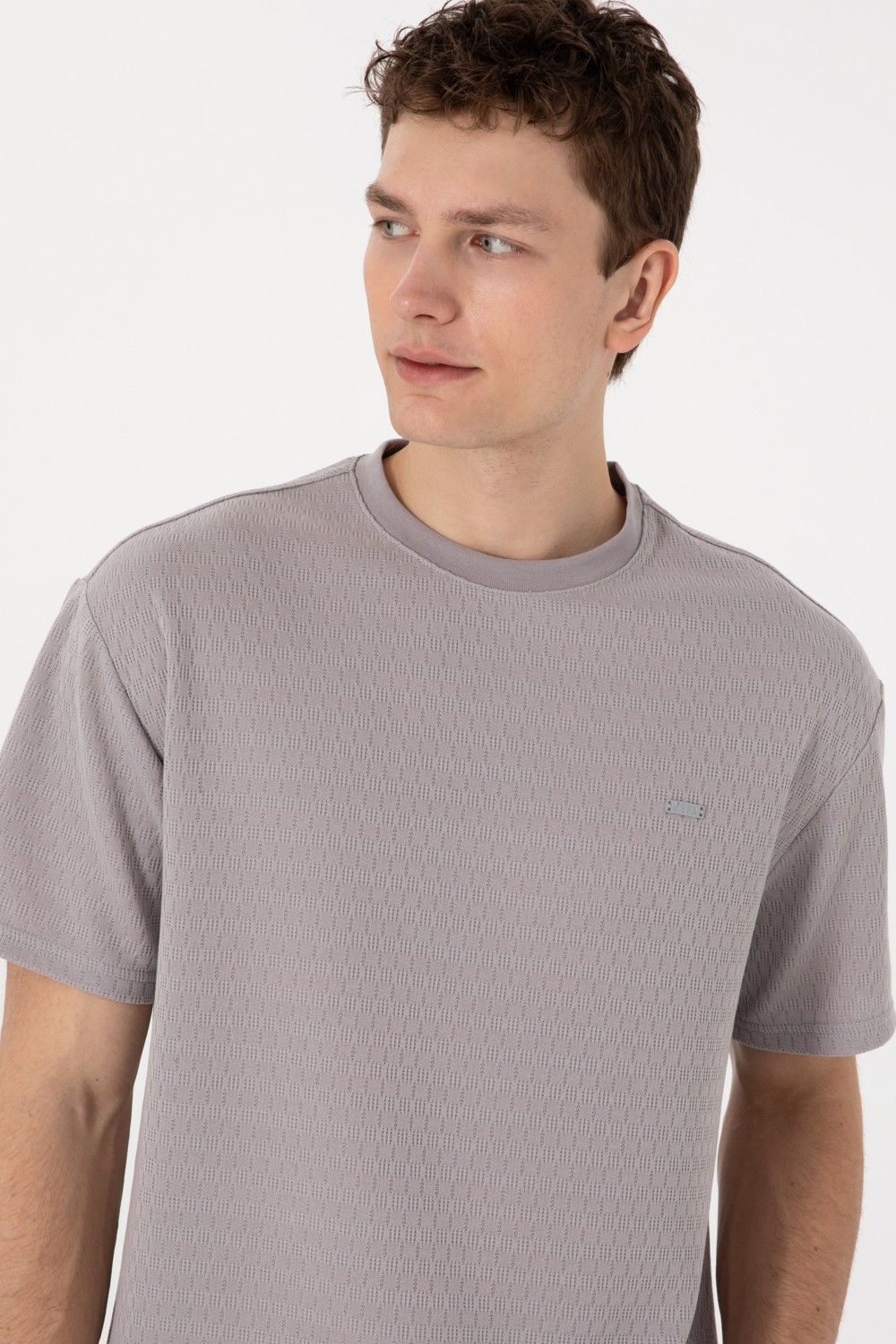 U.S. Polo Assn. Erkek Comfort Fit Bisiklet Yaka Lacivert Tişört 50308814-VR033 görsel 2