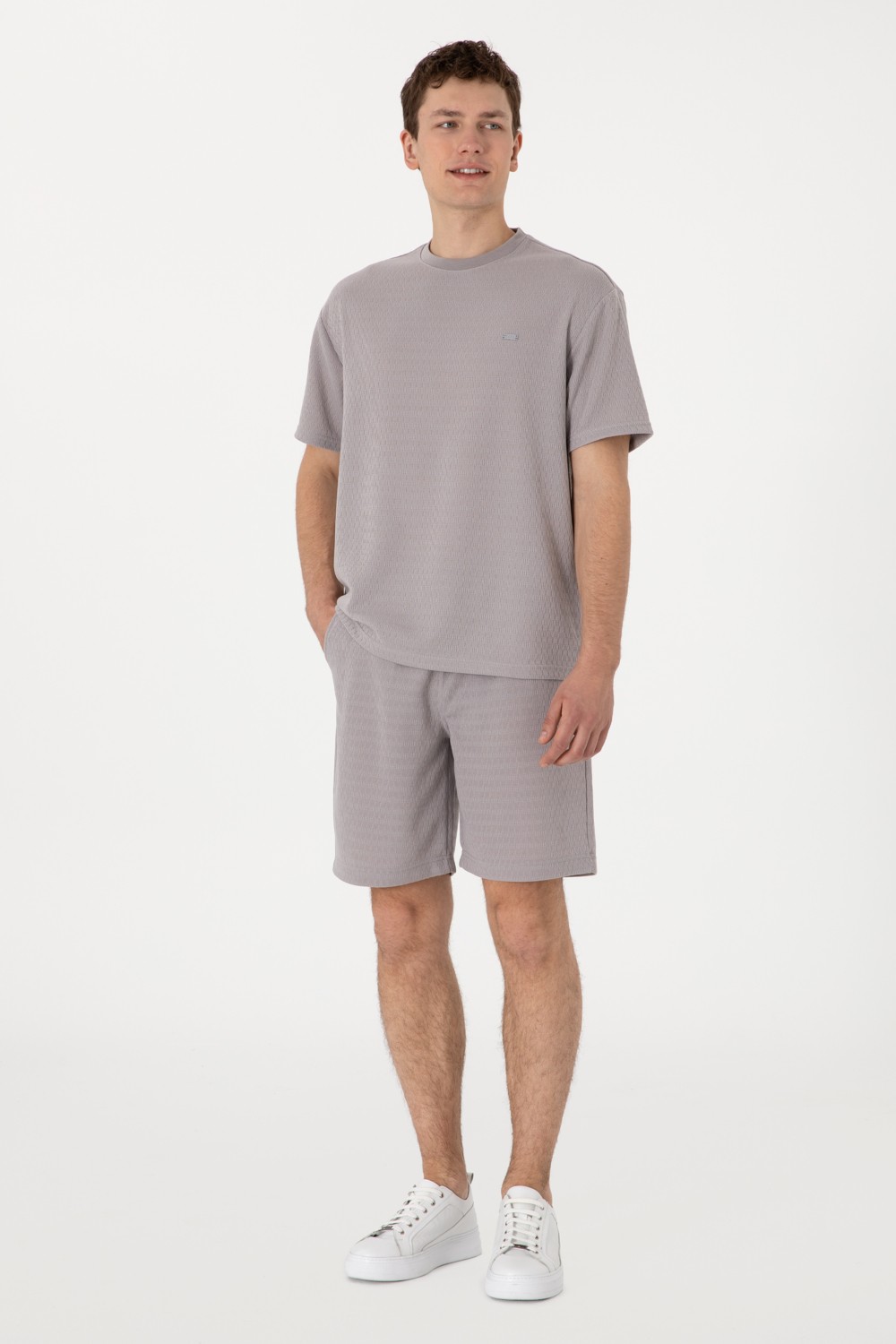 U.S. Polo Assn. Erkek Comfort Fit Bisiklet Yaka Lacivert Tişört 50308814-VR033 görsel 4