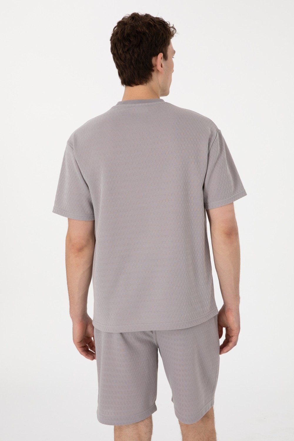 U.S. Polo Assn. Erkek Comfort Fit Bisiklet Yaka Lacivert Tişört 50308814-VR033 görsel 5