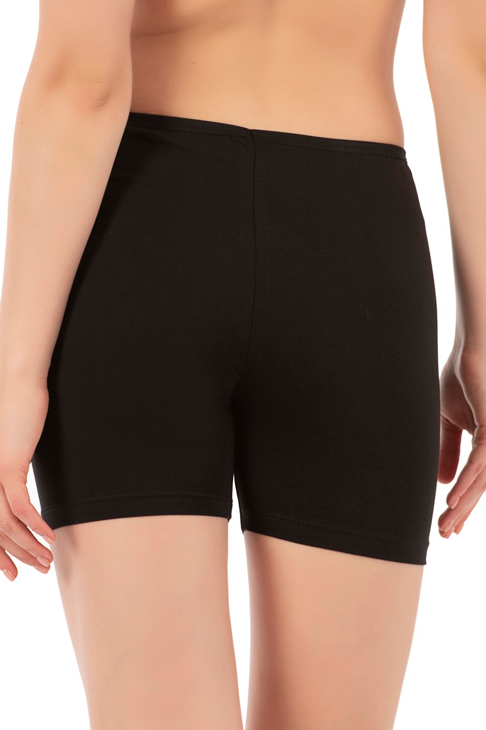 Özkan Underwear 26591 Kadın Pamuklu Likralı Ara Boy Diz Üstü Kısa Tayt Şort Boxer görsel 5
