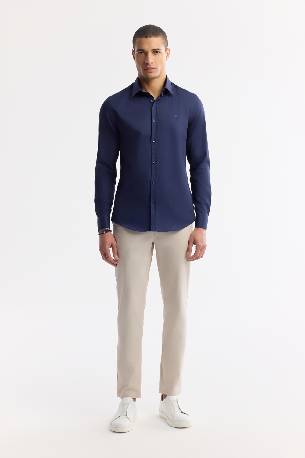 AVVA Erkek Siyah Klasik Bel Pamuklu Slim Fit Chino Pantolon A51Y3078
