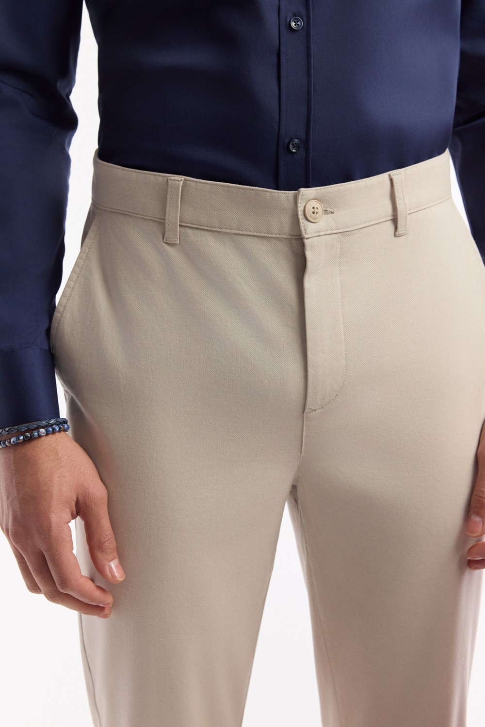 AVVA Erkek Siyah Klasik Bel Pamuklu Slim Fit Chino Pantolon A51Y3078 görsel 4