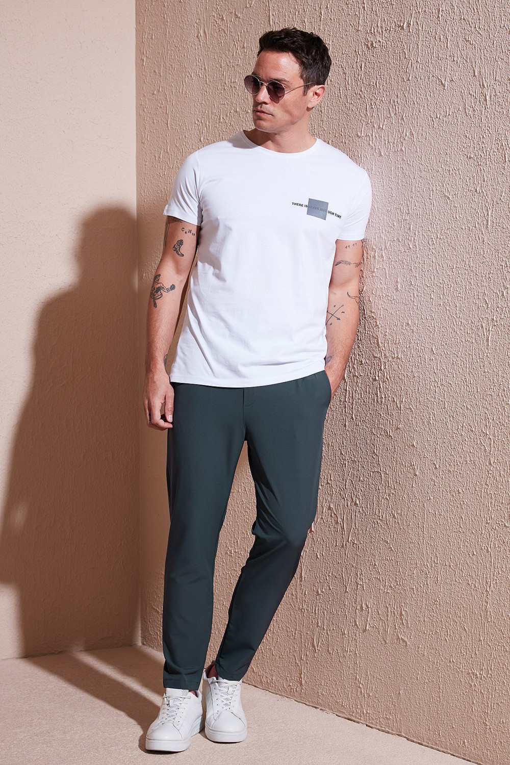 Buratti Streç Regular Fit Normal Bel Düz Paça Jogger Pantolon Erkek Pantolon CF25617801
