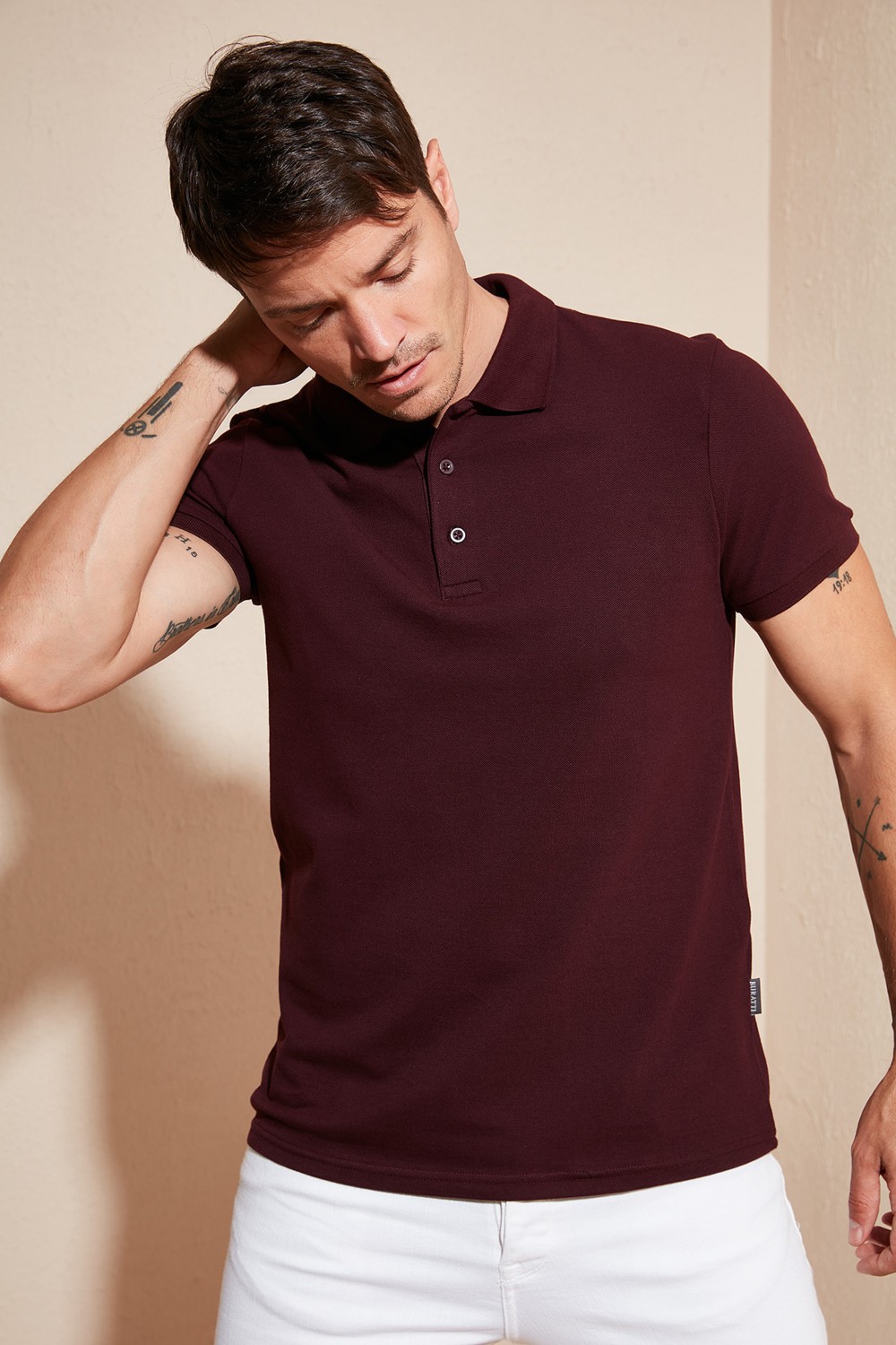 Buratti Pamuklu Regular Fit Düğmeli Polo Yaka 5'li Paket T Shirt Erkek T Shirt 5902127S5 görsel 2