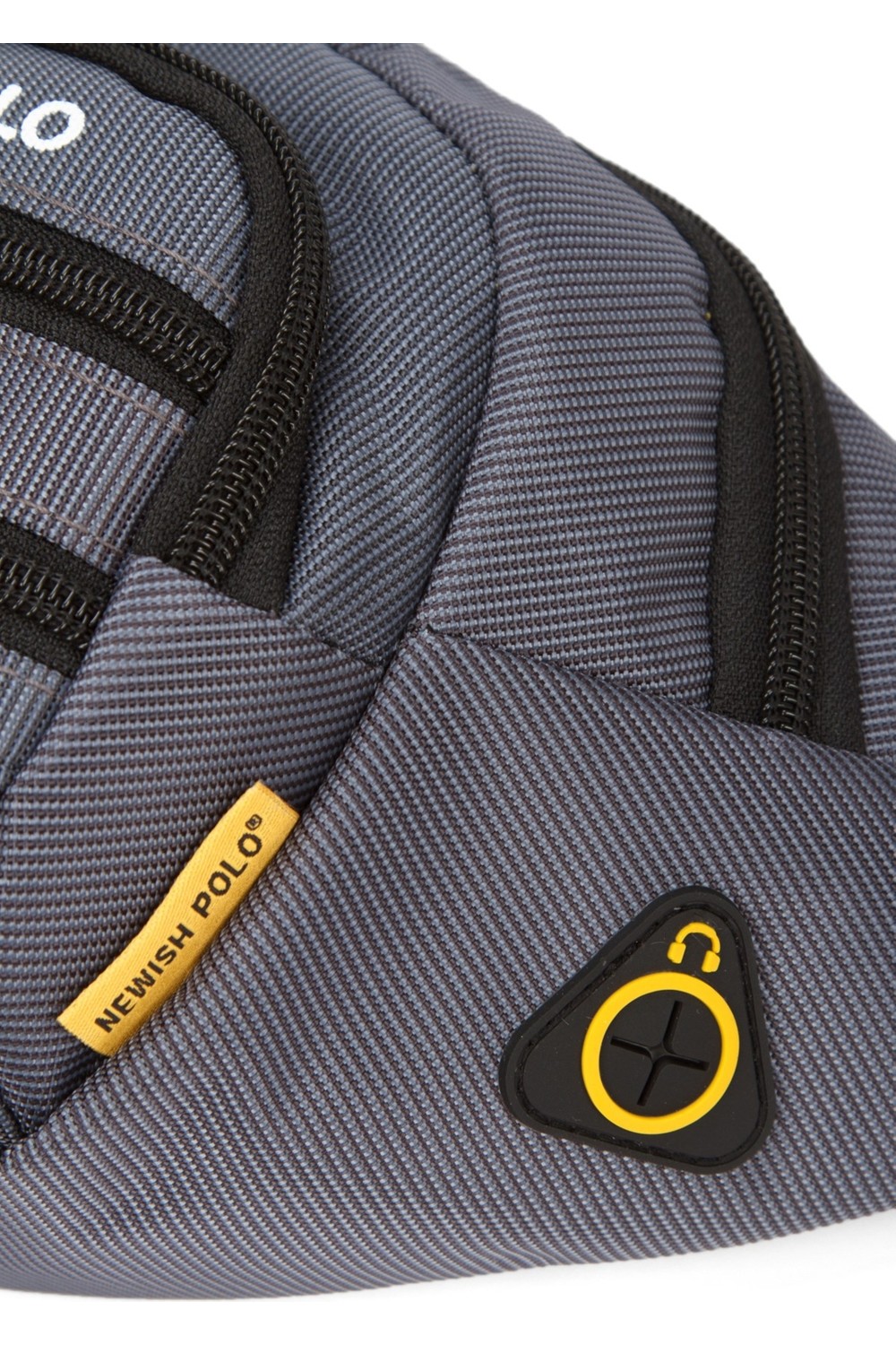 Newish Polo Erkek Gri USB Kulaklık Çıkışlı Crossbody Çapraz Göğüs Omuz ve Bel Çantası NEWPOLO328 görsel 4