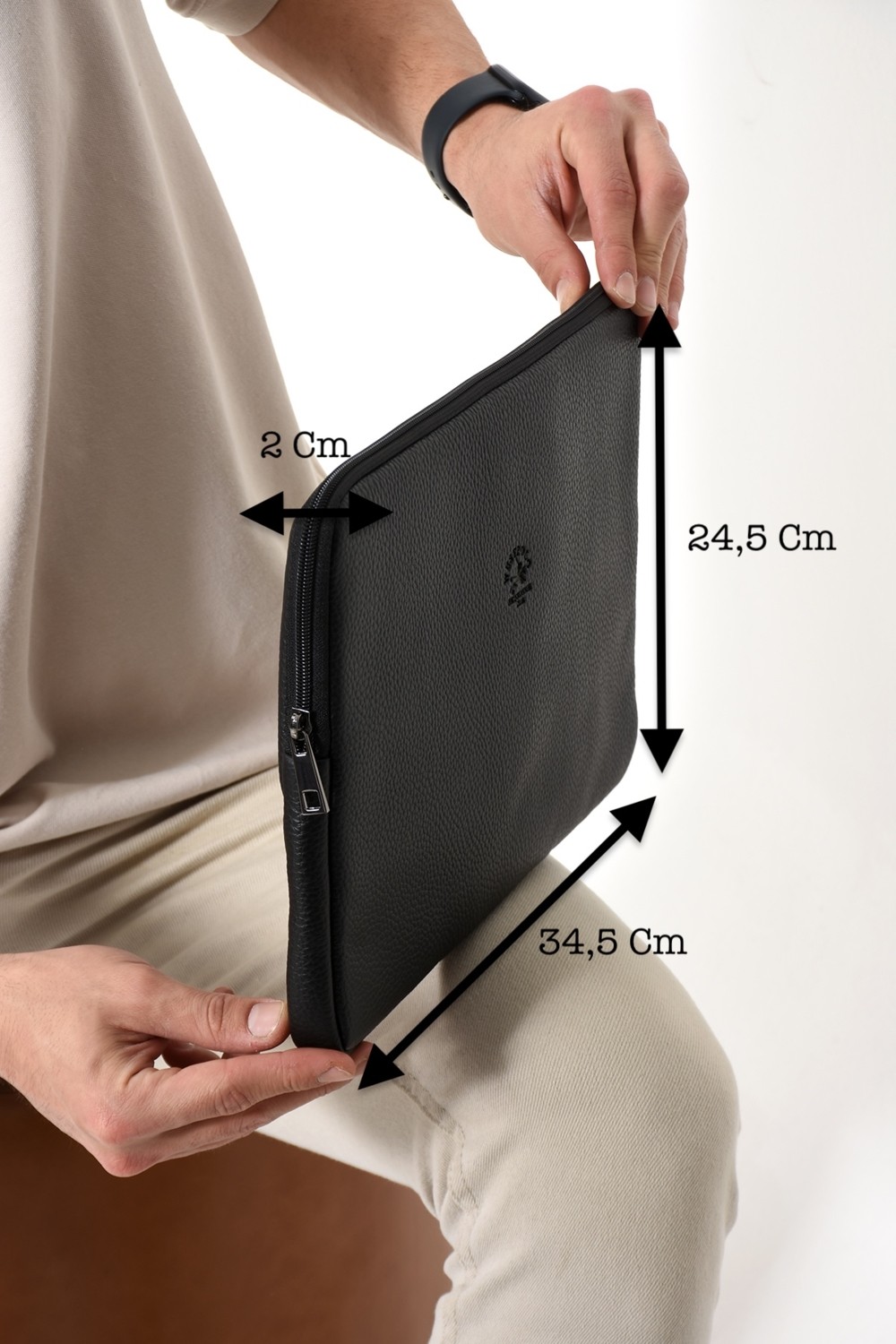 West Polo Westpolo Vegan Deri Unisex Laptop, Evrak Çantası - Taba