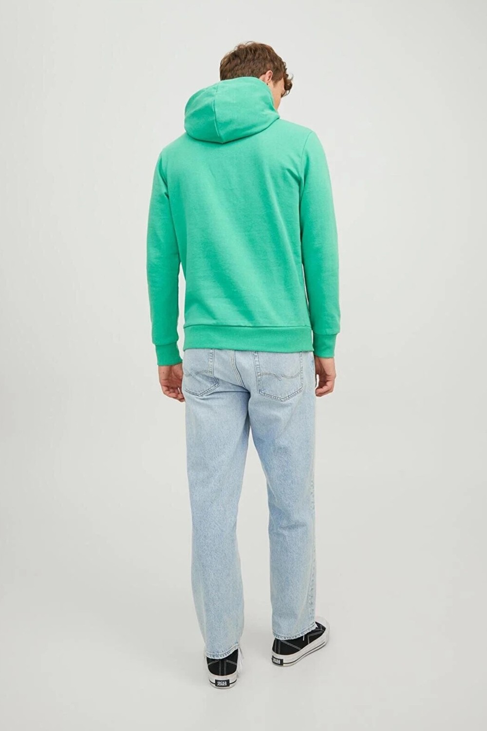 Jack & Jones Jorbeware Sweat Hood Fst Erkek Siyah Sweatshirt 12244219-Black görsel 3