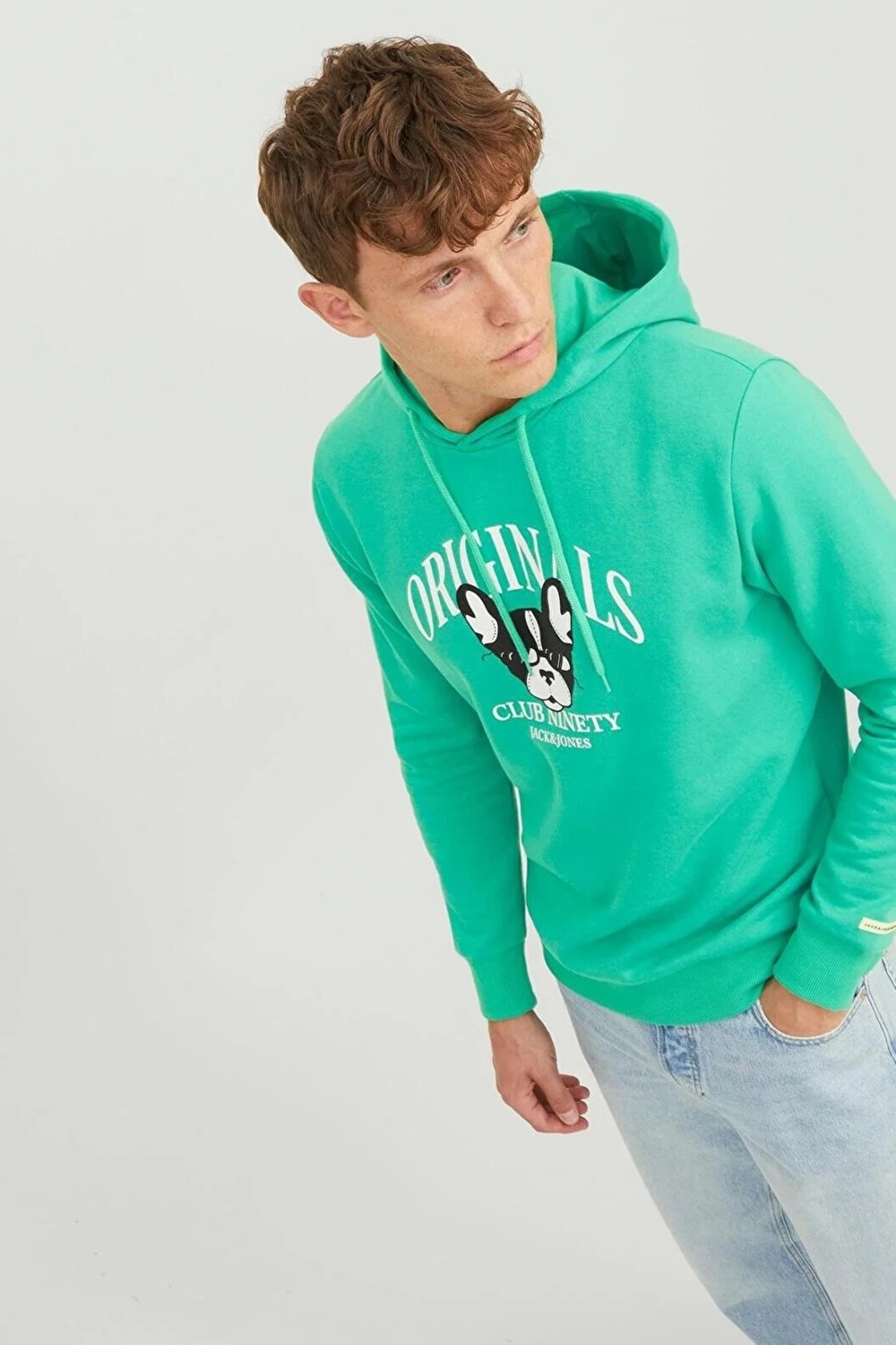 Jack & Jones Jorbeware Sweat Hood Fst Erkek Siyah Sweatshirt 12244219-Black görsel 4