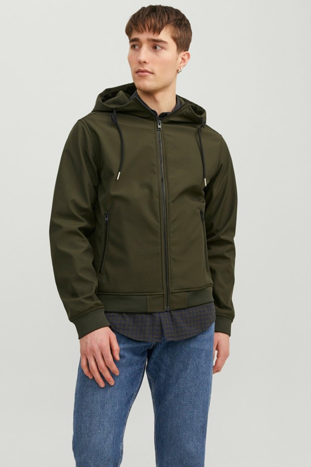 Jack & Jones Erkek Kapüşonlu Ceket - Basic