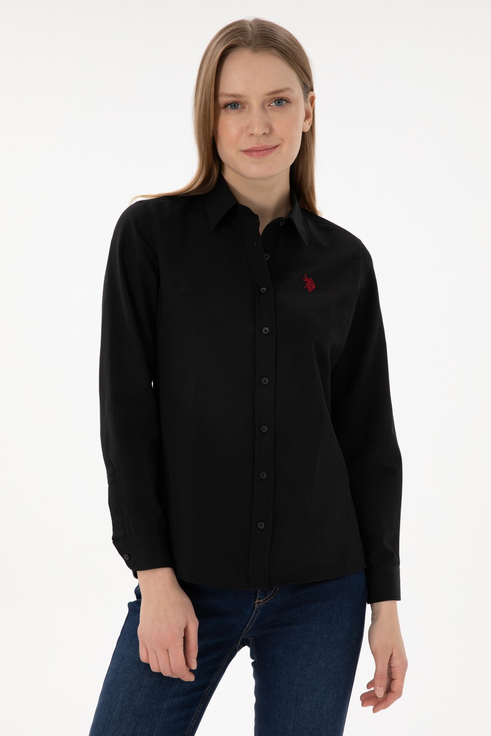 U.S. Polo Assn. Kadın Açık Mavi Gömlek Basic 50288851-VR003