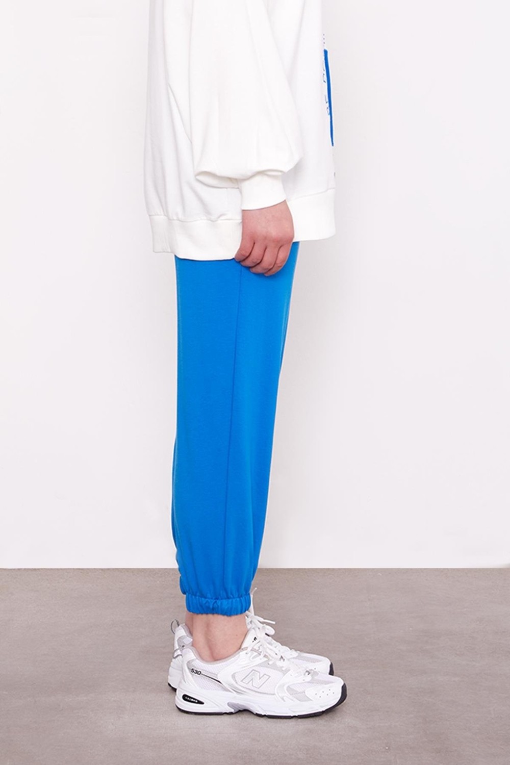 Lêvi D'or Saks Beli Lastikli Jogger Pantolon görsel 2