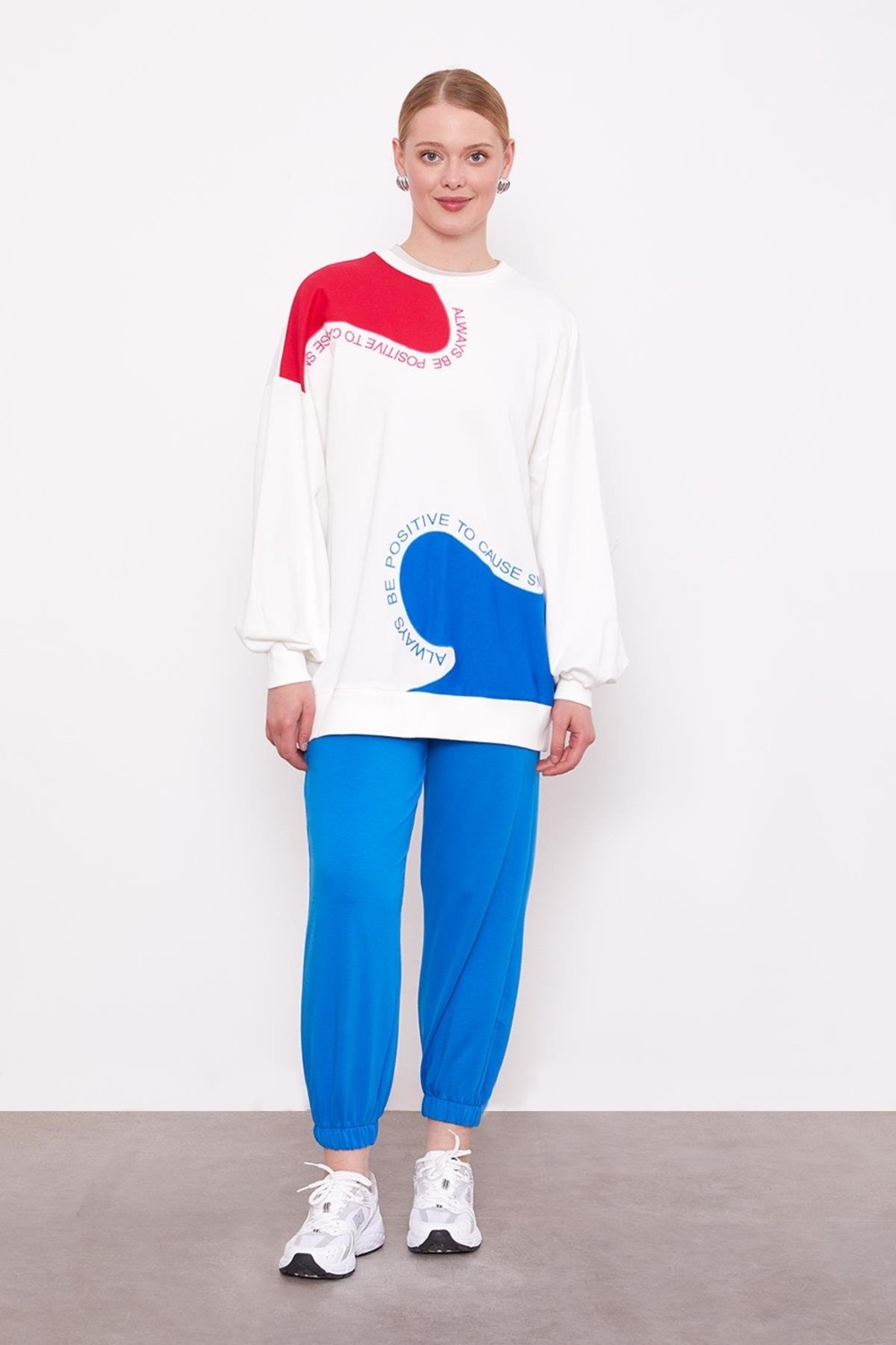 Lêvi D'or Saks Beli Lastikli Jogger Pantolon görsel 3