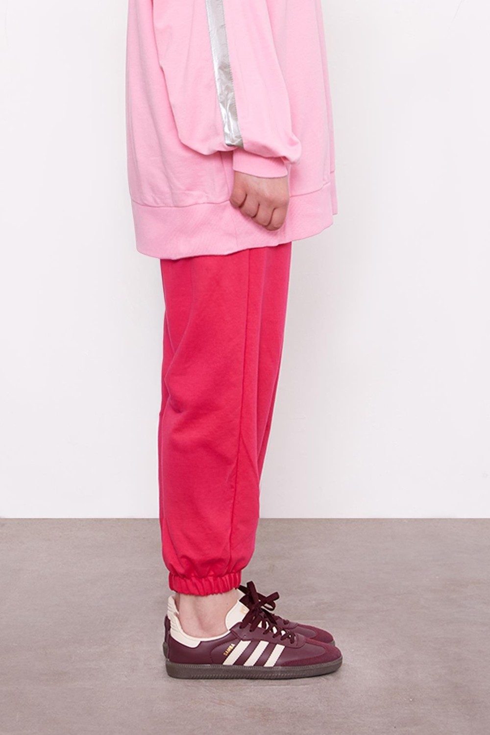 Lêvi D'or Fuşya Beli Lastikli Jogger Pantolon görsel 2
