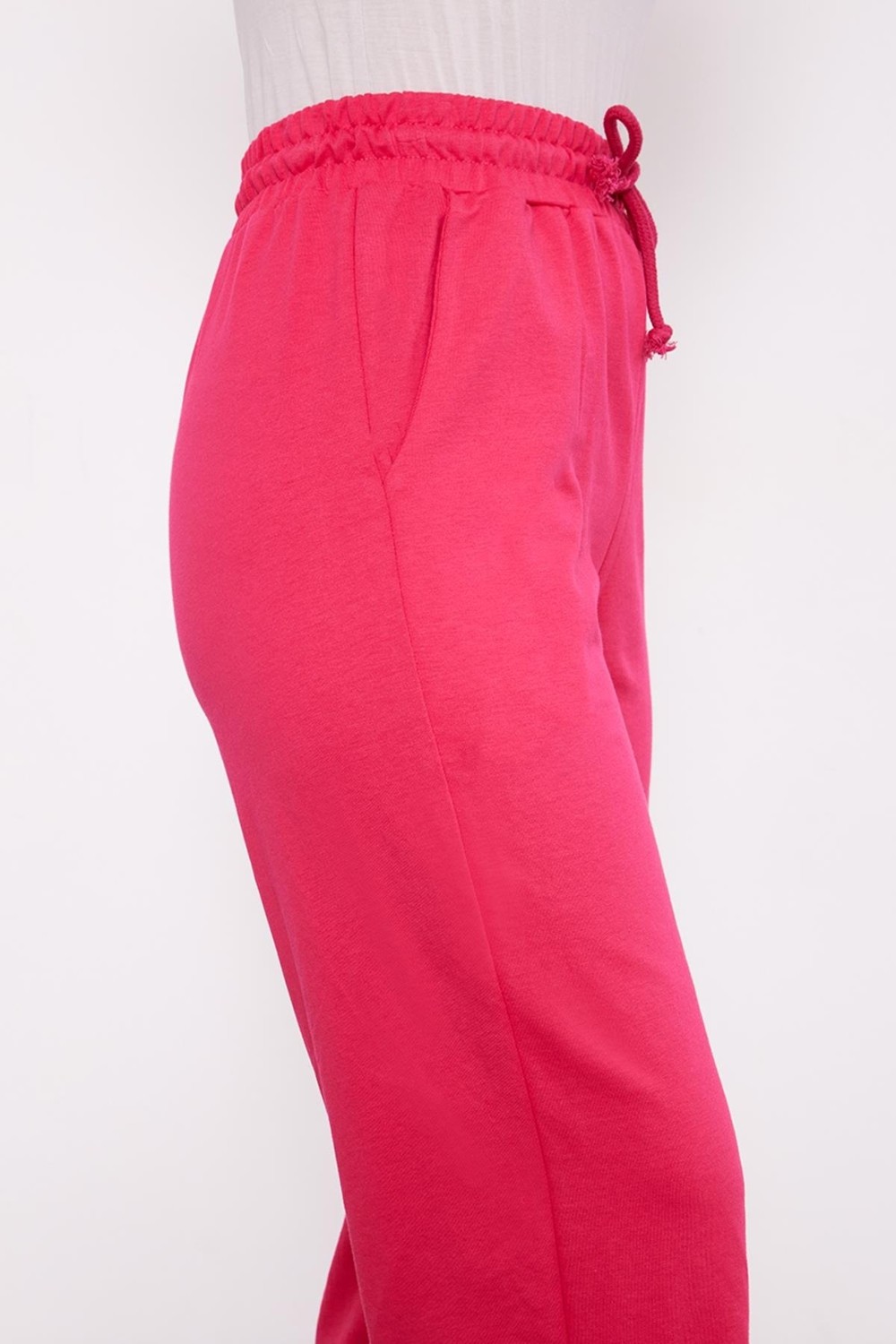 Lêvi D'or Fuşya Beli Lastikli Jogger Pantolon görsel 4