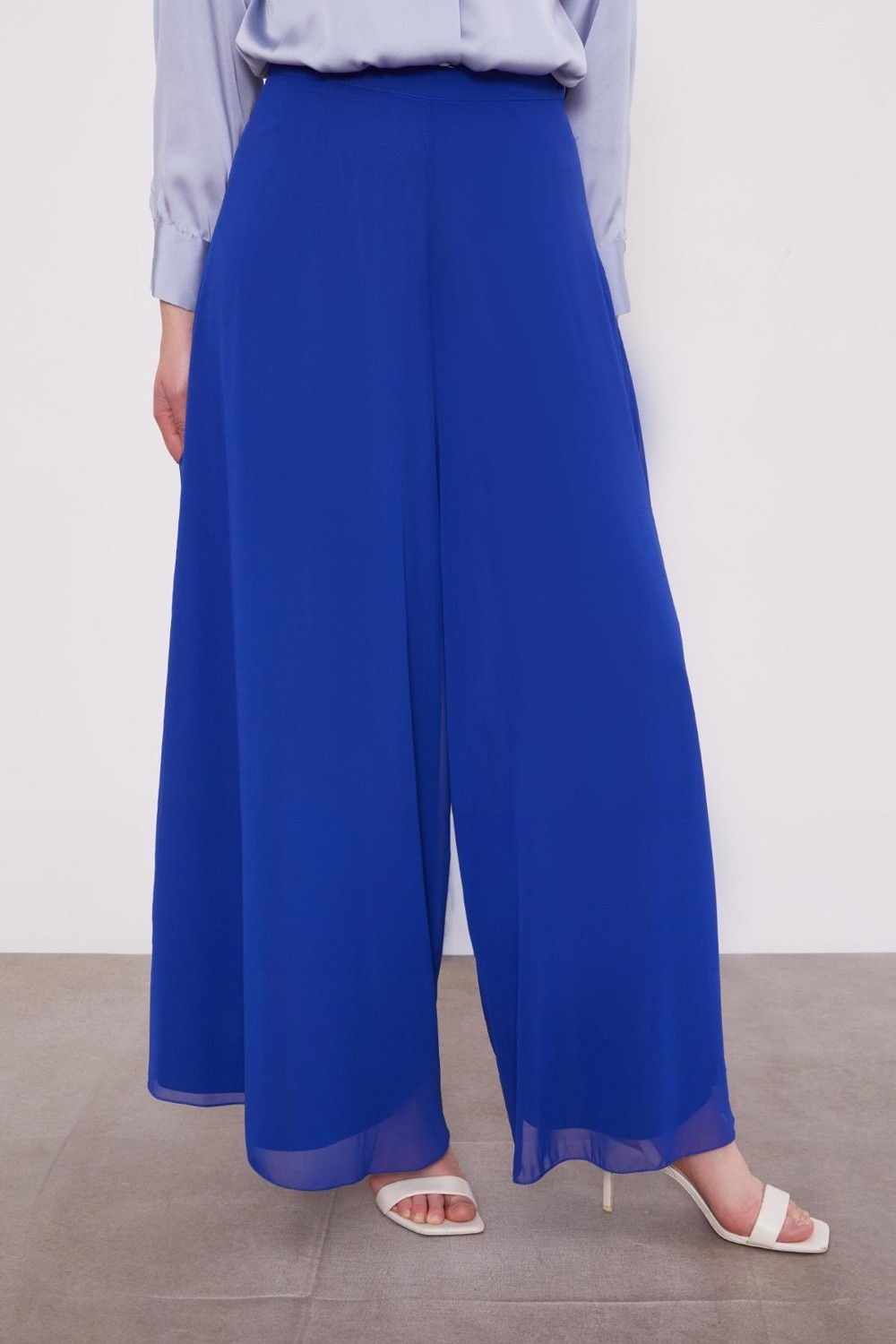Lêvi D'or Saks Geniş Paçalı Şifon Pantolon