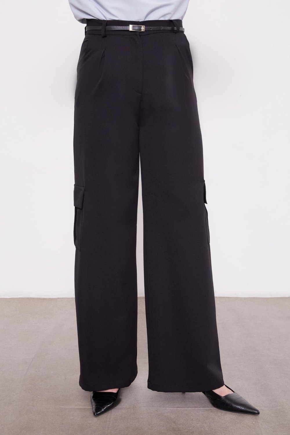 Lêvi D'or Siyah Cep Detaylı Pantolon
