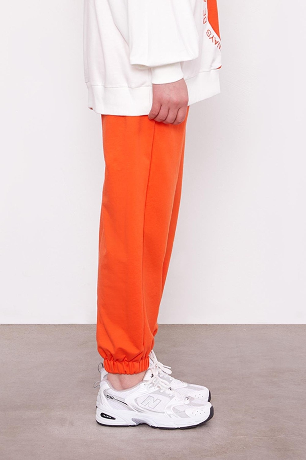 Lêvi D'or Oranj Beli Lastikli Jogger Pantolon görsel 2