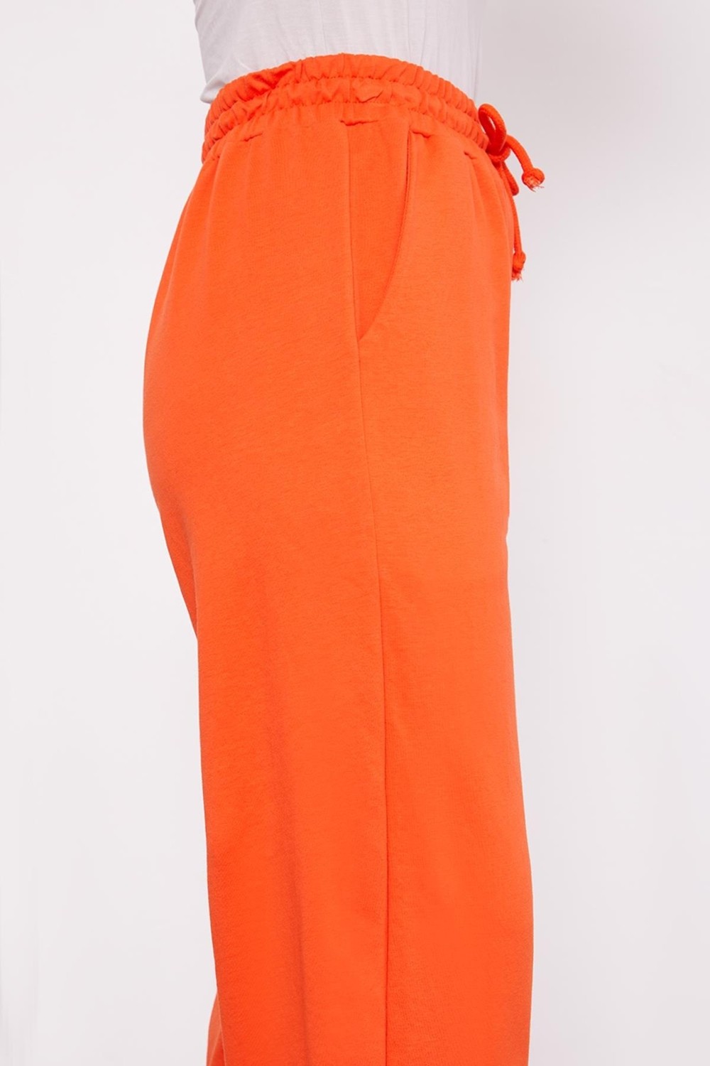 Lêvi D'or Oranj Beli Lastikli Jogger Pantolon görsel 4