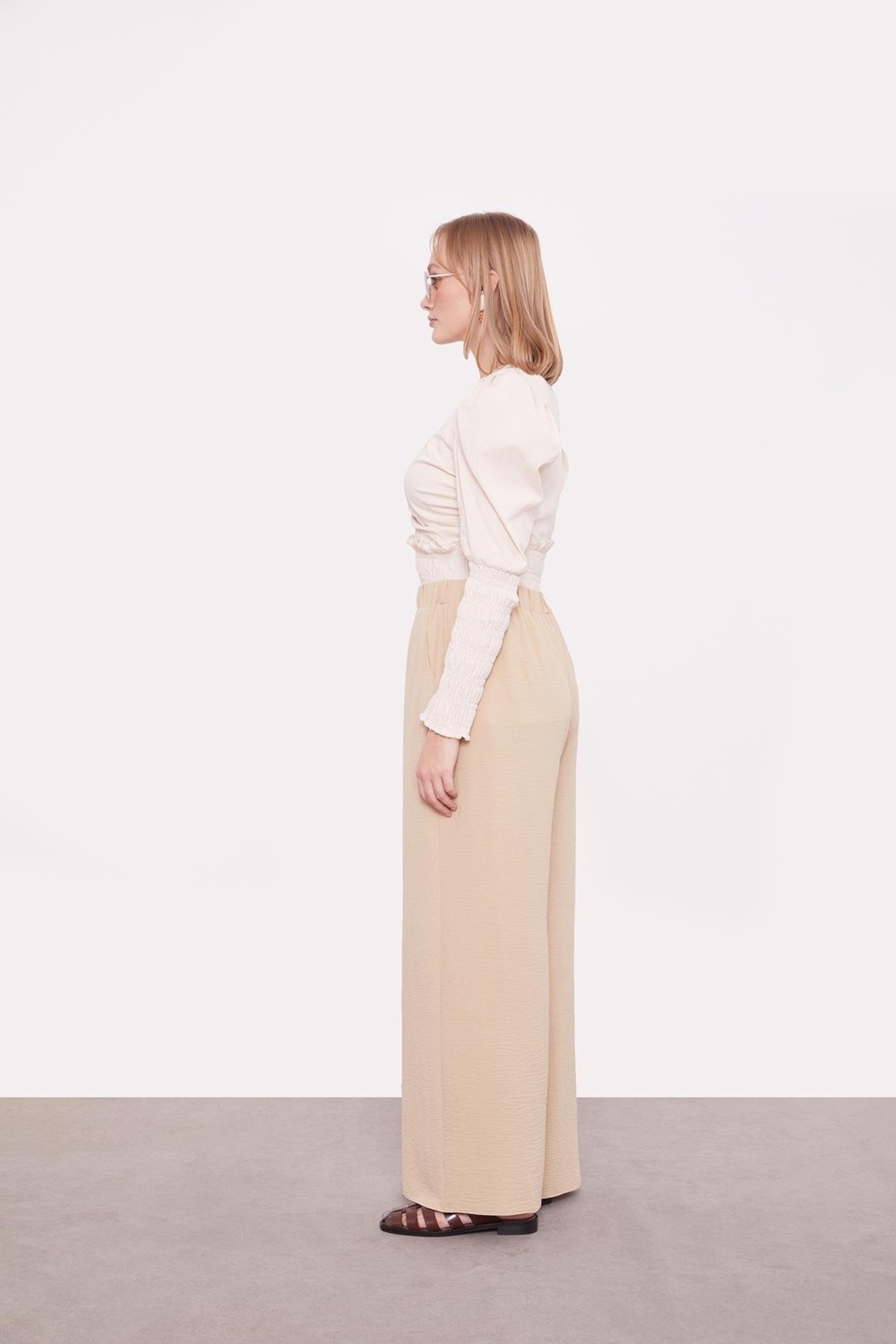 Lêvi D'or Camel Bol Paça Aerobin Pantolon görsel 4