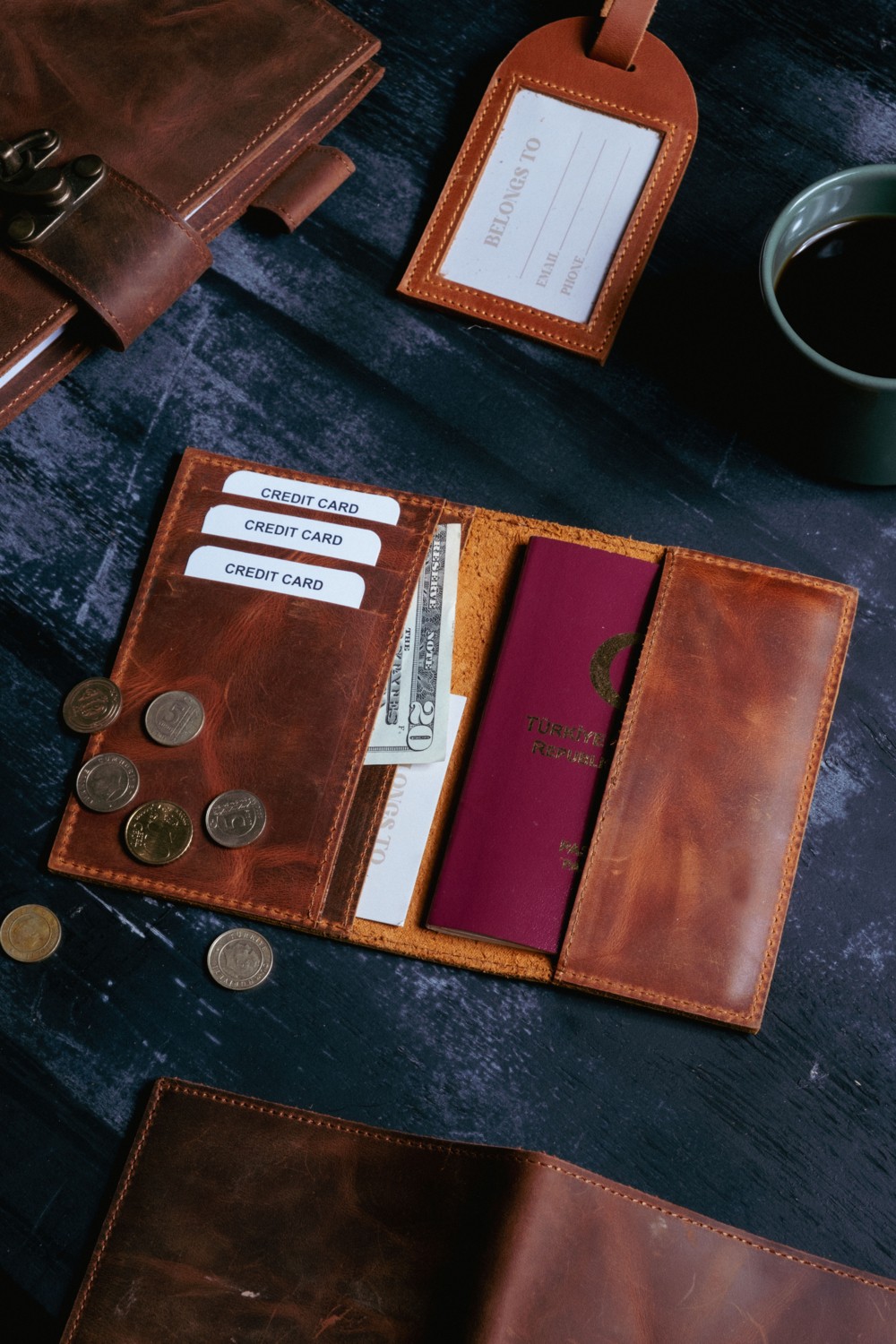 Saraci Leather Craft Hakiki Deri Pasaportluk