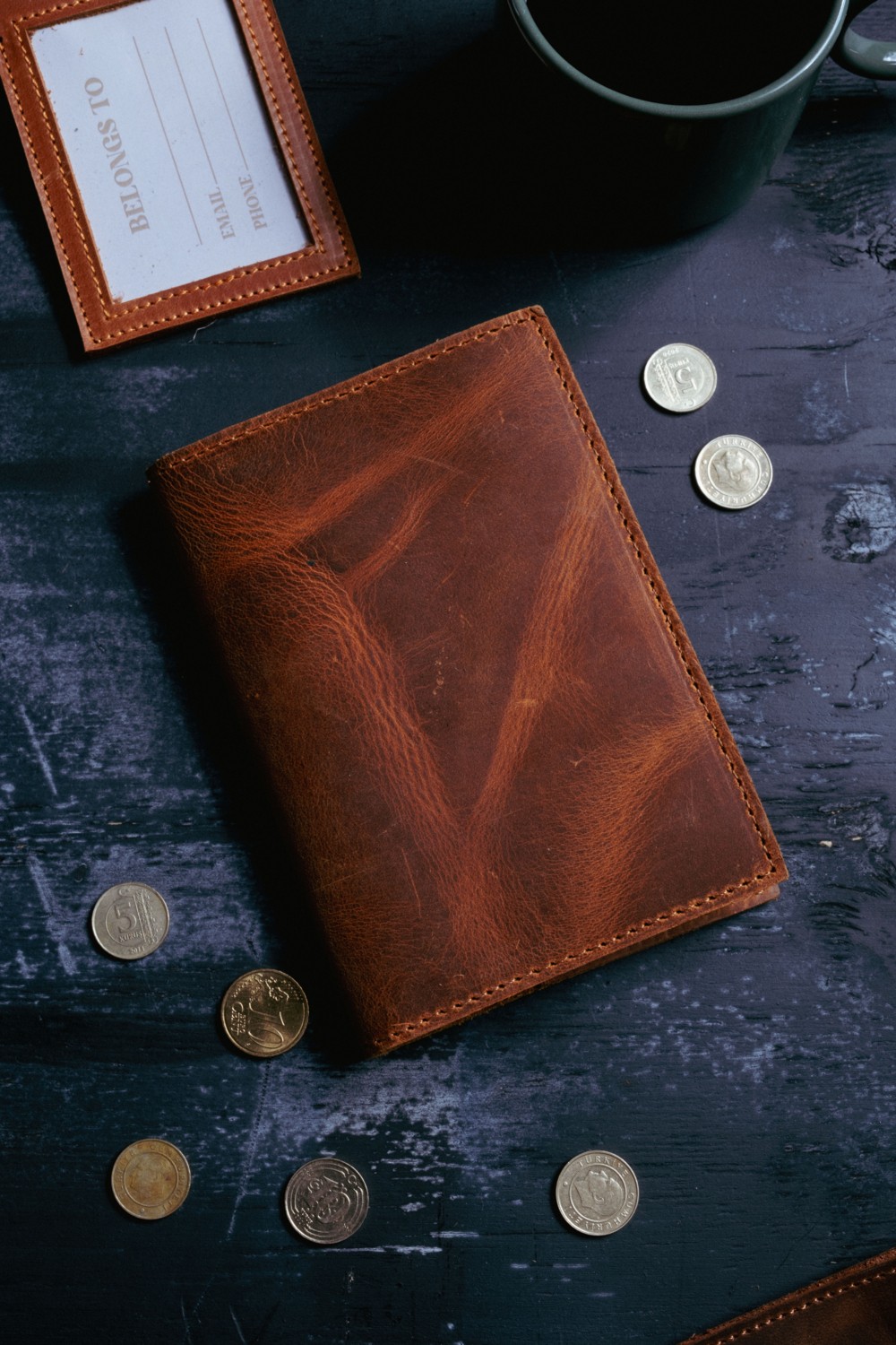 Saraci Leather Craft Hakiki Deri Pasaportluk görsel 4