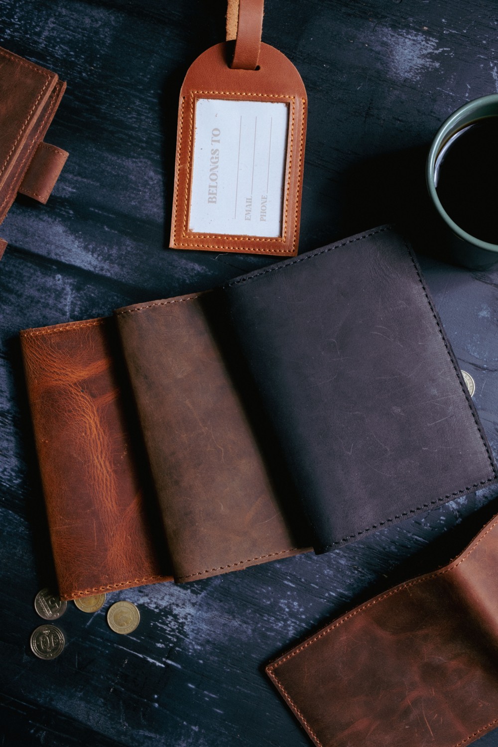 Saraci Leather Craft Hakiki Deri Pasaportluk görsel 5