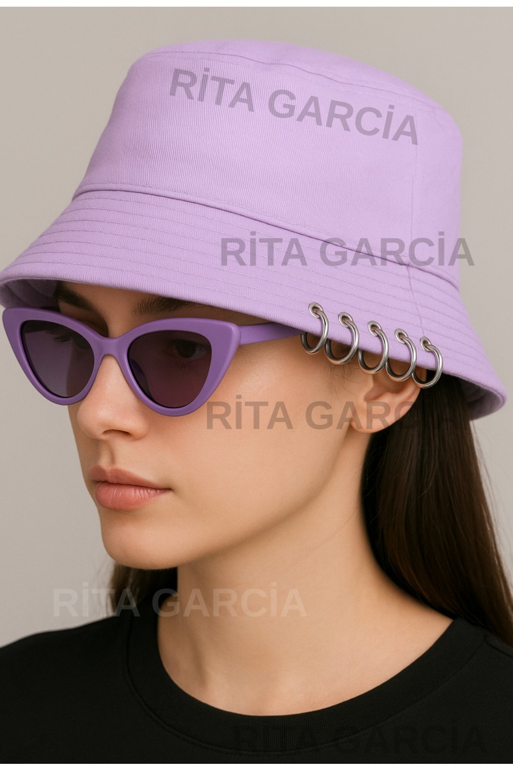 Elif İç Giyim Çengelli Piercingli Kova Bucket Şapka görsel 4