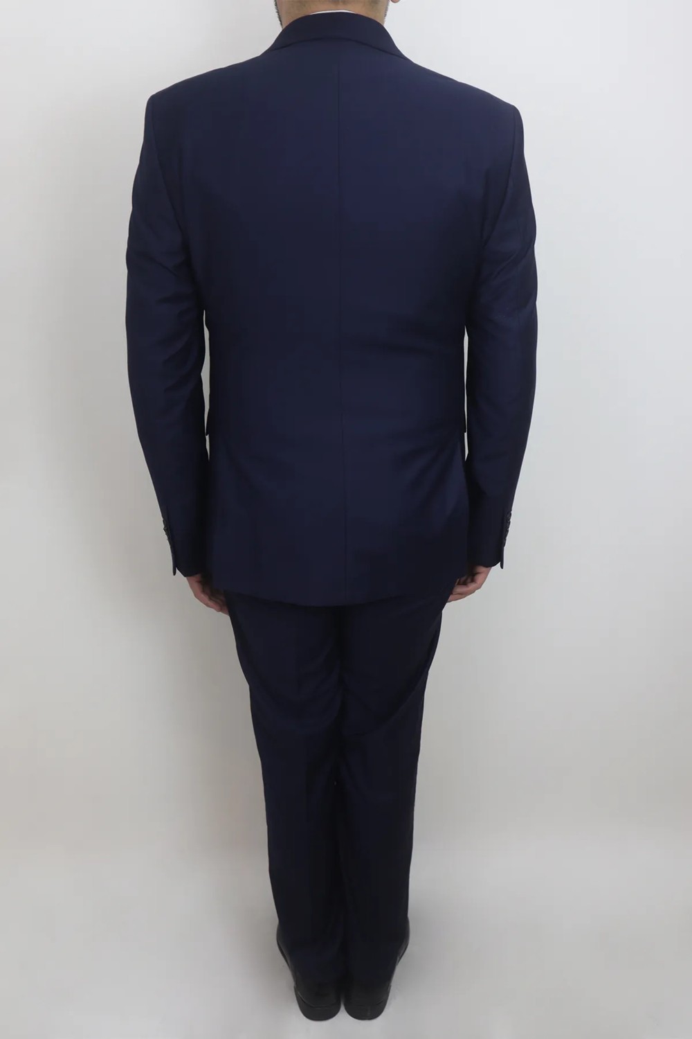 Moda Men Moda Fistan Store Erkek Düz Italyan Kesim Dar Kalıp Tek Düğme Yelekli Takım Elbise görsel 5