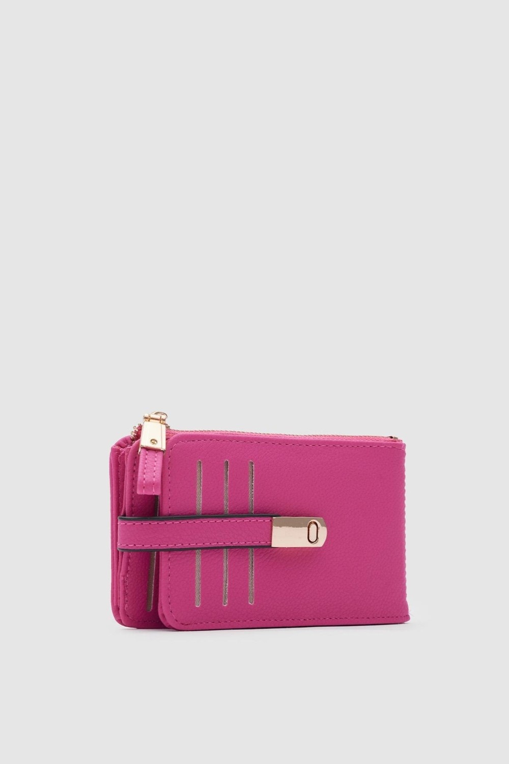 Shule Bags Cat Çok Gözlü Kartlık Cüzdan Fuşya görsel 3