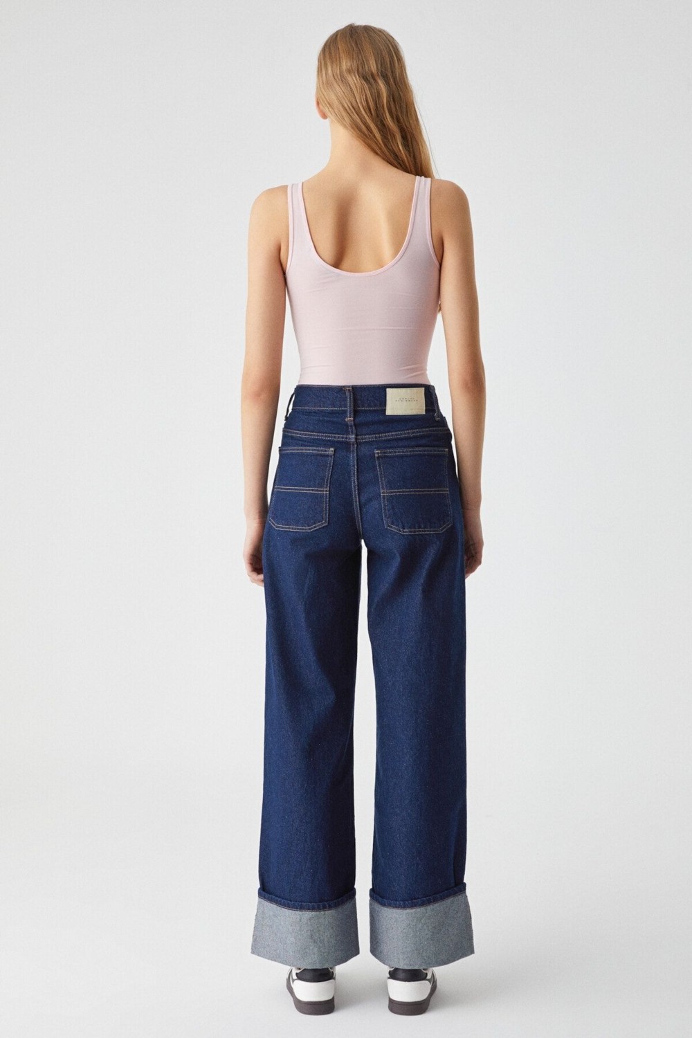 Grimelange Chıles Kadın Slim Fit Kırmızı Yuvarlak Yaka Kolsuz Atlet Modern Tasarım görsel 6
