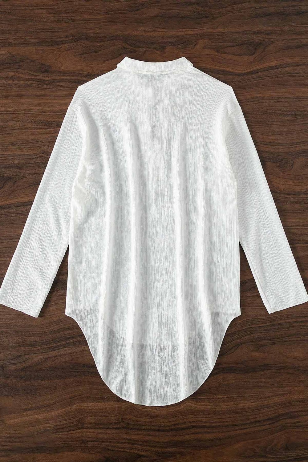 Angelsin Gömlek Görünümlü Likralı Plaj Elbisesi Pareo Cover Up Kimono görsel 5