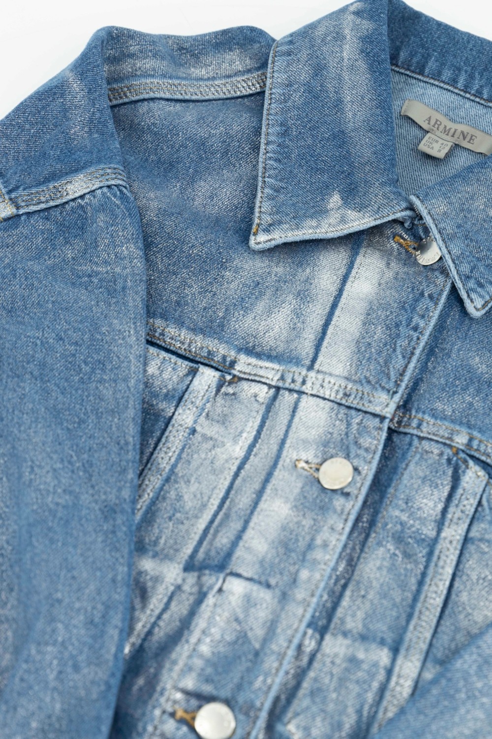 Armine Denim Ceket 24KD3413 Açık Mavi görsel 5